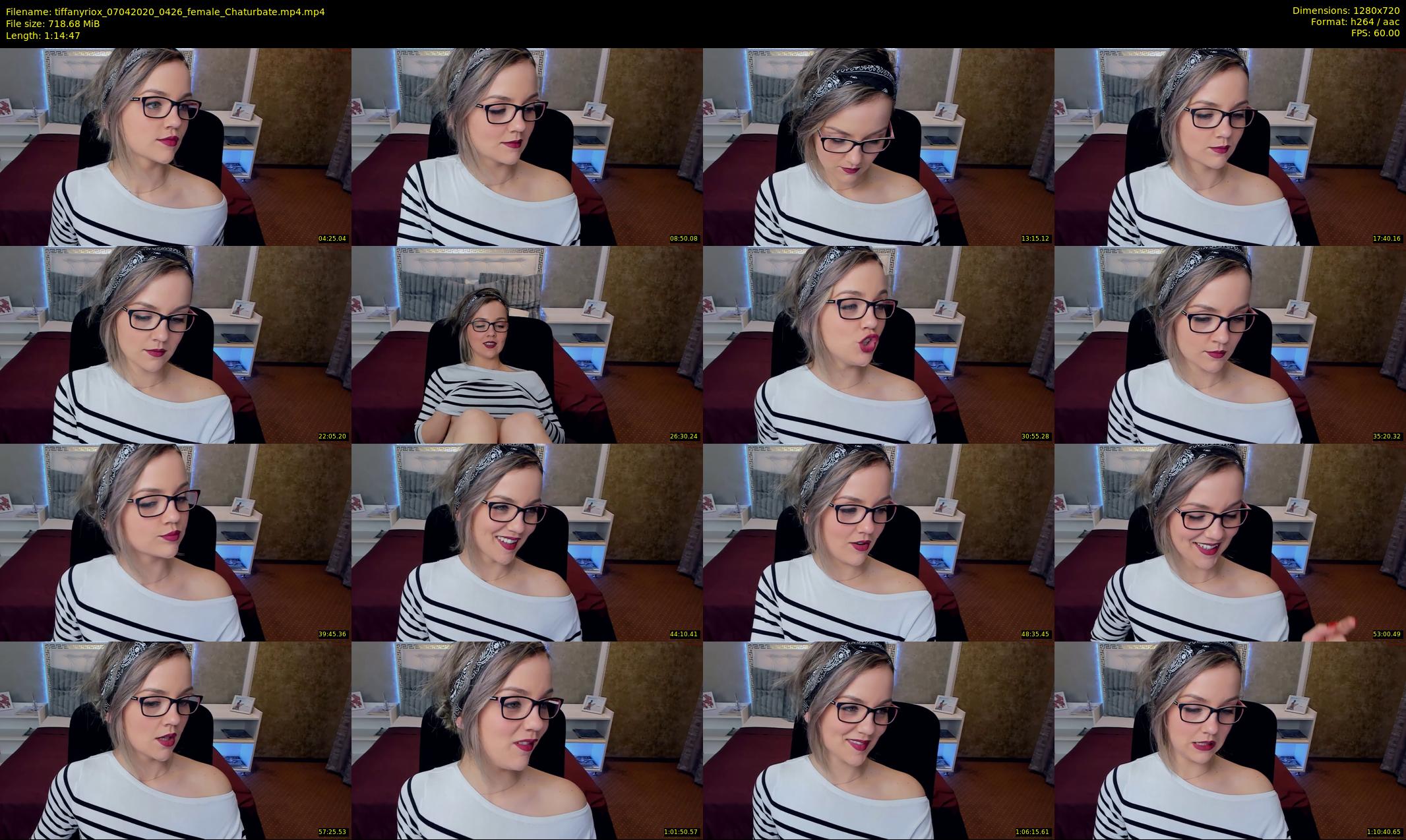 tiffanyriox — 75 minute Chaturbate female cam show recording, 720p, Apr 7, 2020