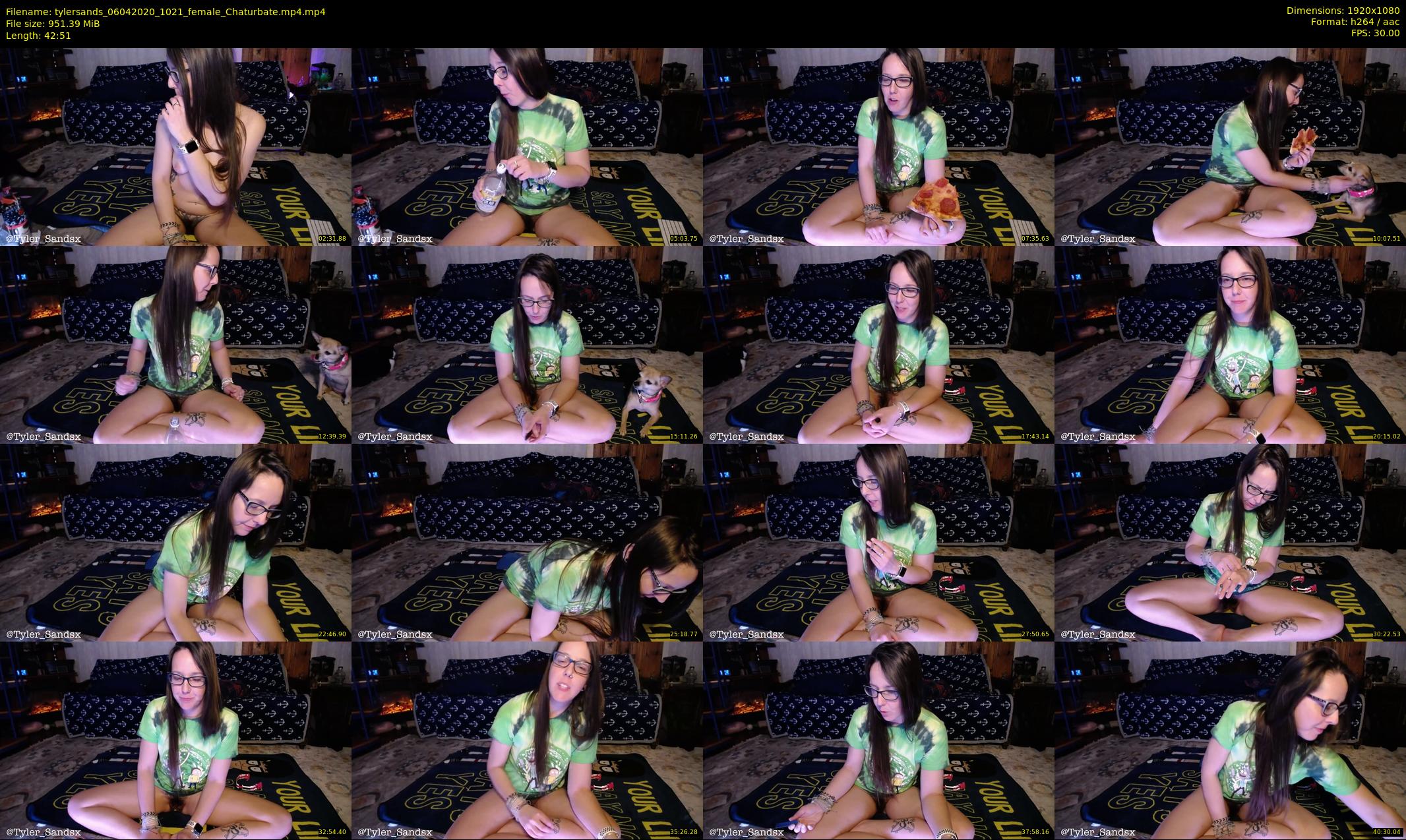 tylersands — 43 minute Chaturbate female cam show recording, 1080p, Apr 6, 2020