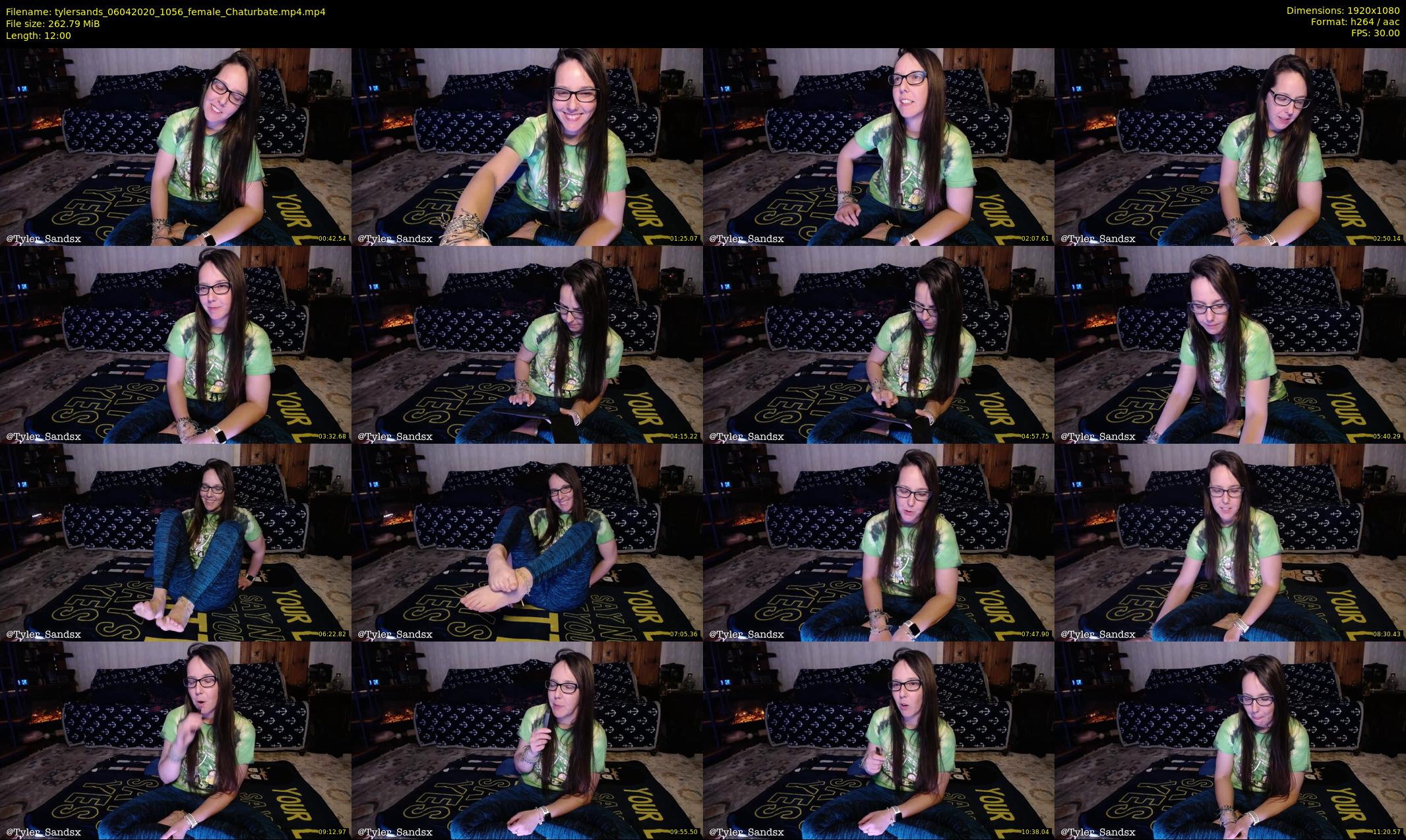 tylersands — 12 minute Chaturbate female cam show recording, 1080p, Apr 6, 2020
