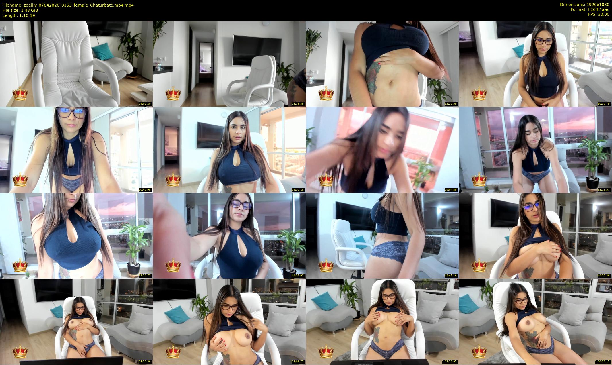 zoeliiv — 71 minute Chaturbate female cam show recording, 1080p, Apr 7, 2020