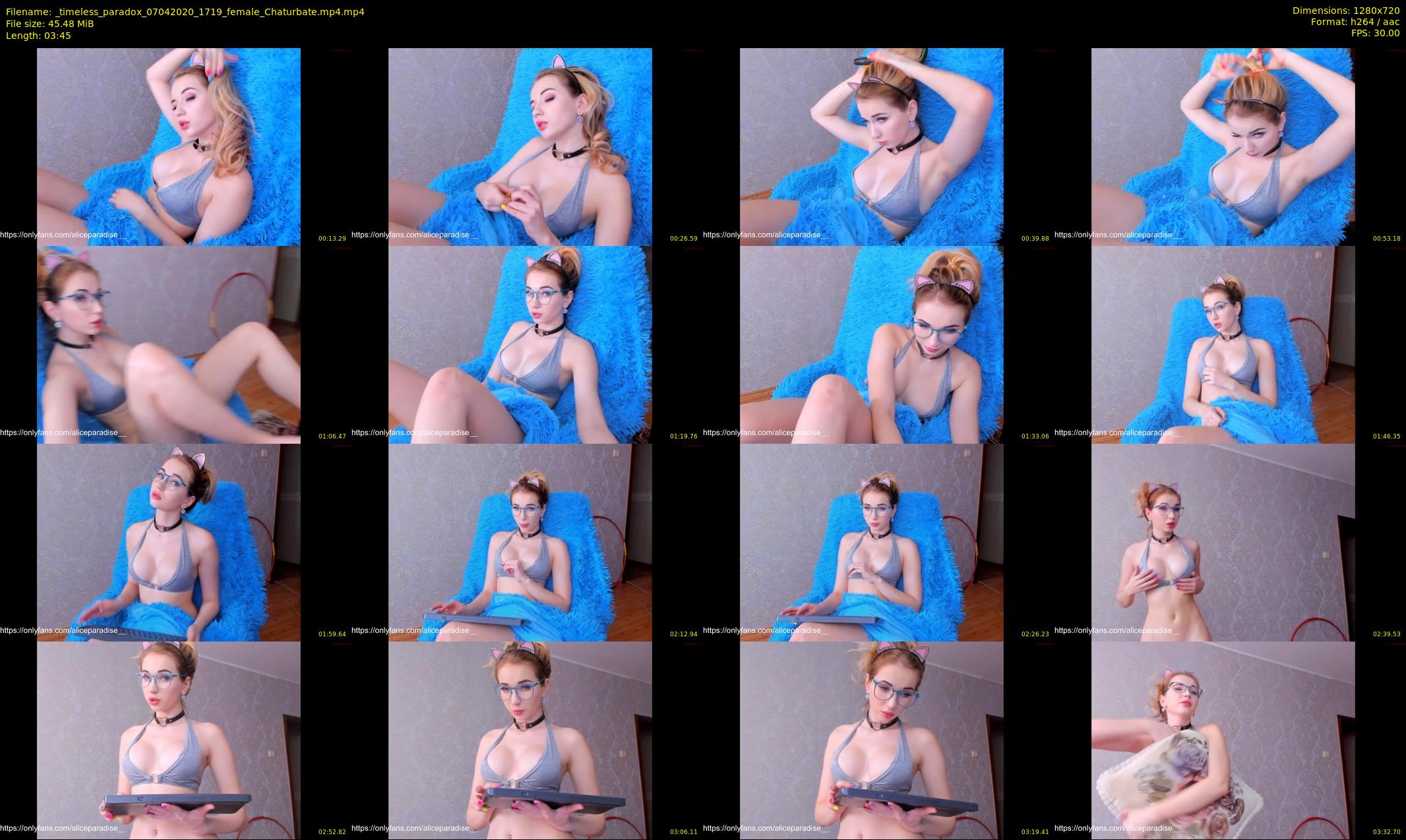 _timeless_paradox — 4 minute Chaturbate female cam show recording, 720p, Apr 7, 2020
