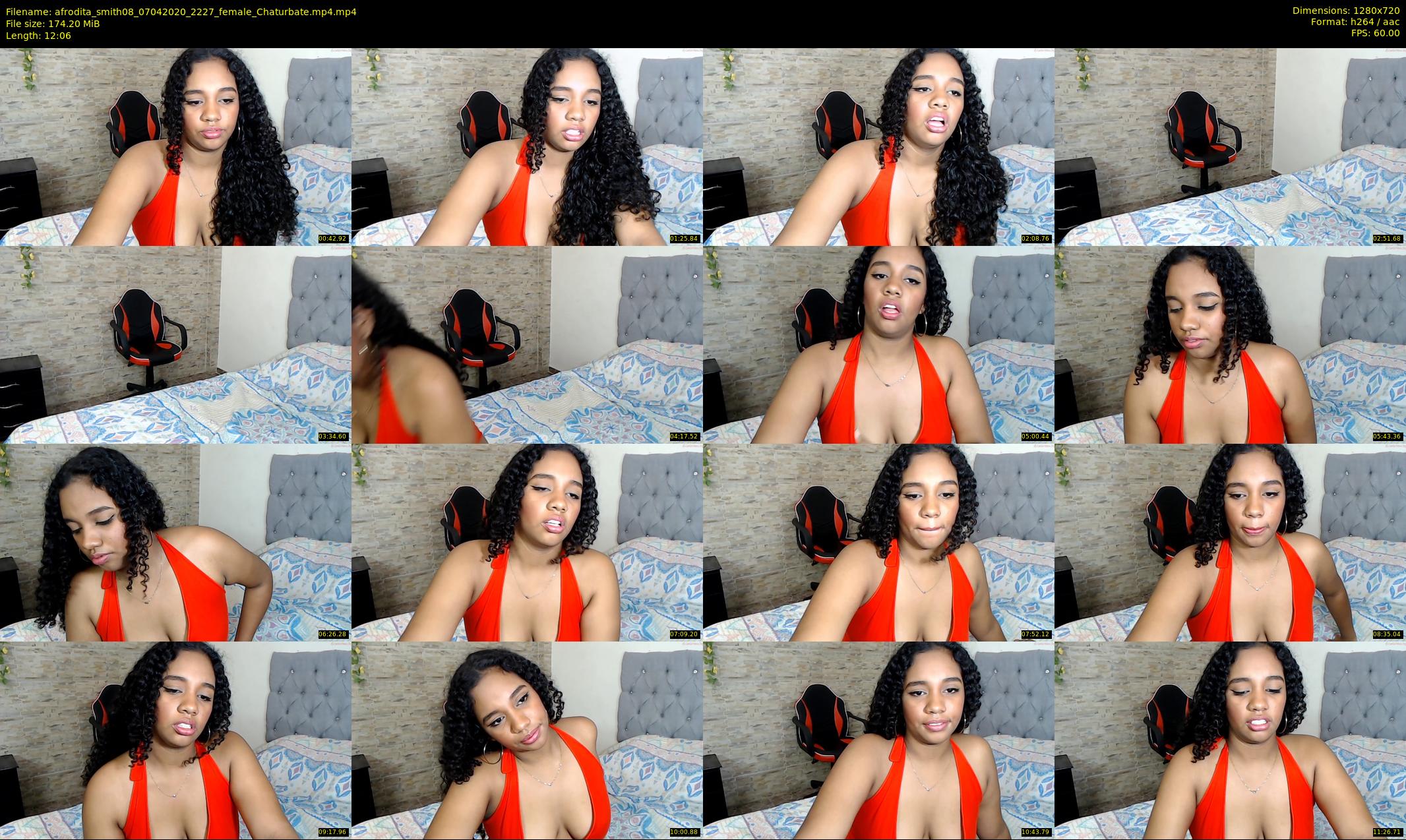 afrodita_smith08 — 13 minute Chaturbate female cam show recording, 720p, Apr 7, 2020