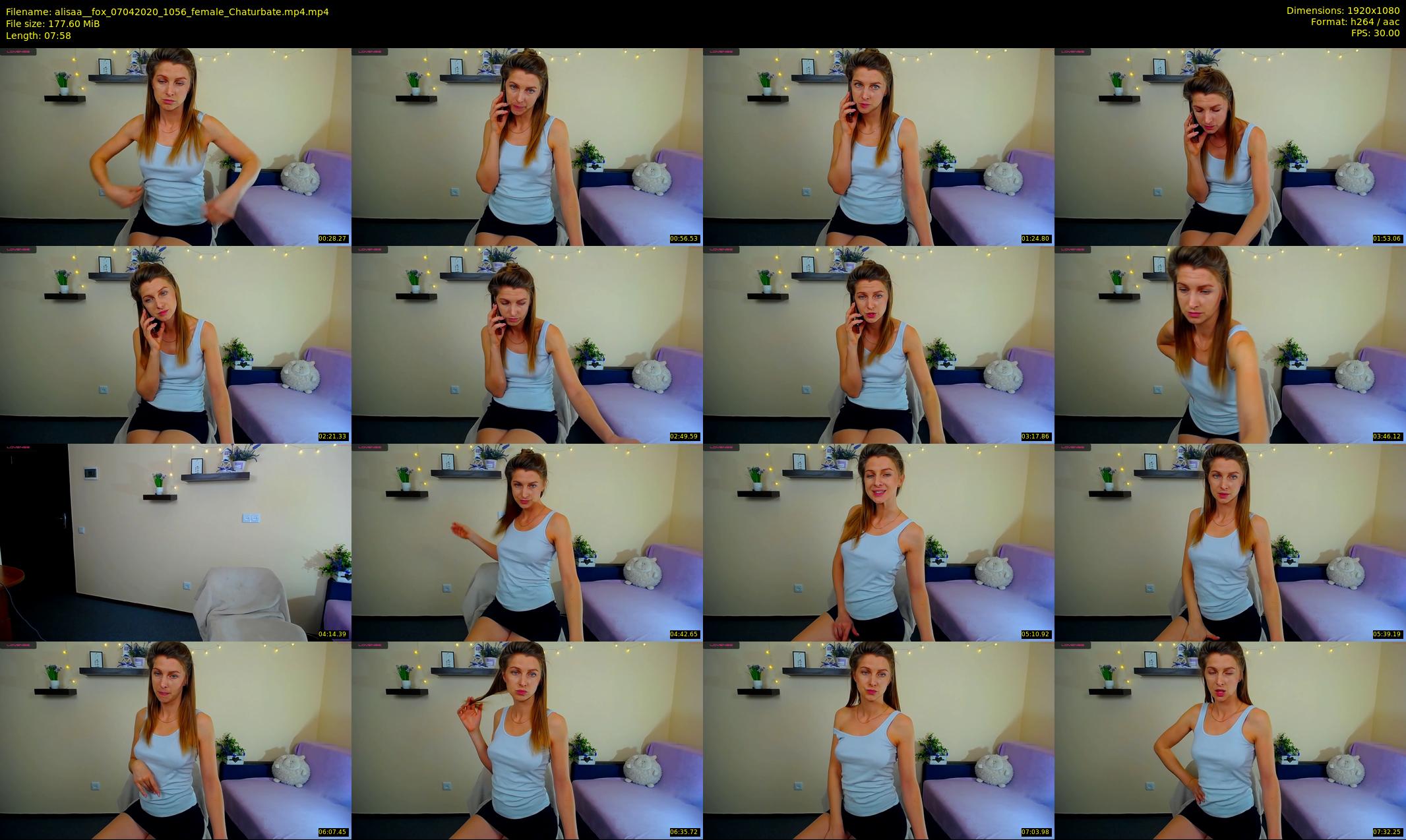 alisaa__fox — 8 minute Chaturbate female cam show recording, 1080p, Apr 7, 2020