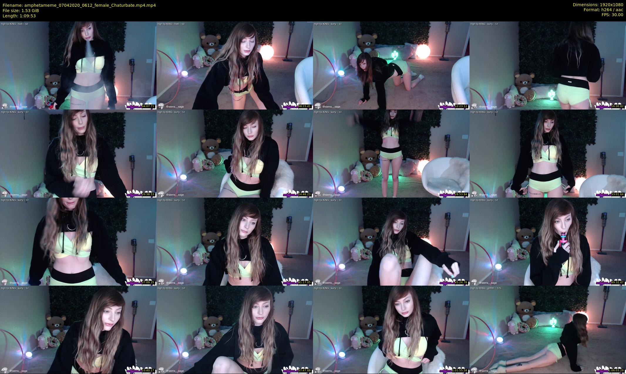 amphetameme — 70 minute Chaturbate female cam show recording, 1080p, Apr 7, 2020