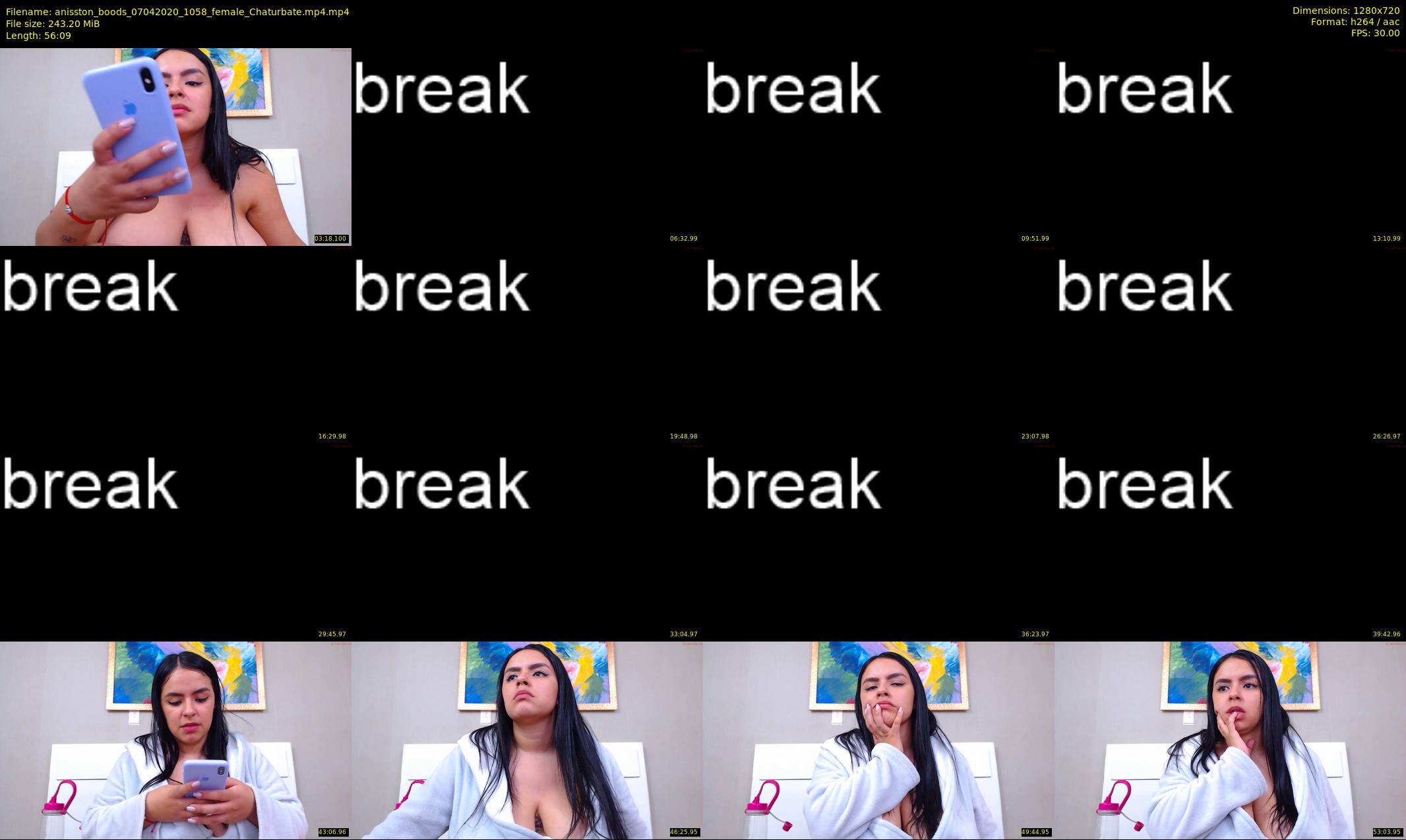 anisston_boods — 57 minute Chaturbate female cam show recording, 720p, Apr 7, 2020