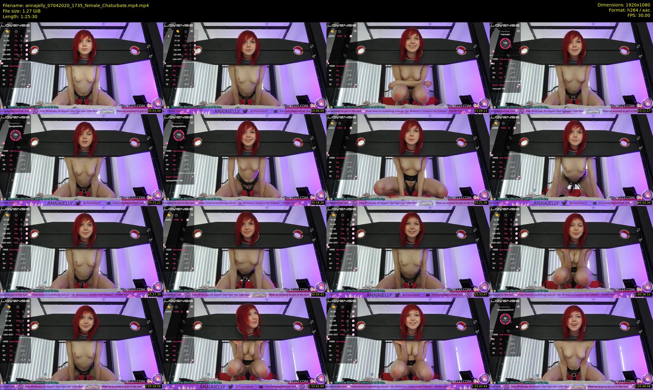annajelly — 86 minute Chaturbate couple cam show recording, 1080p, Apr 7, 2020