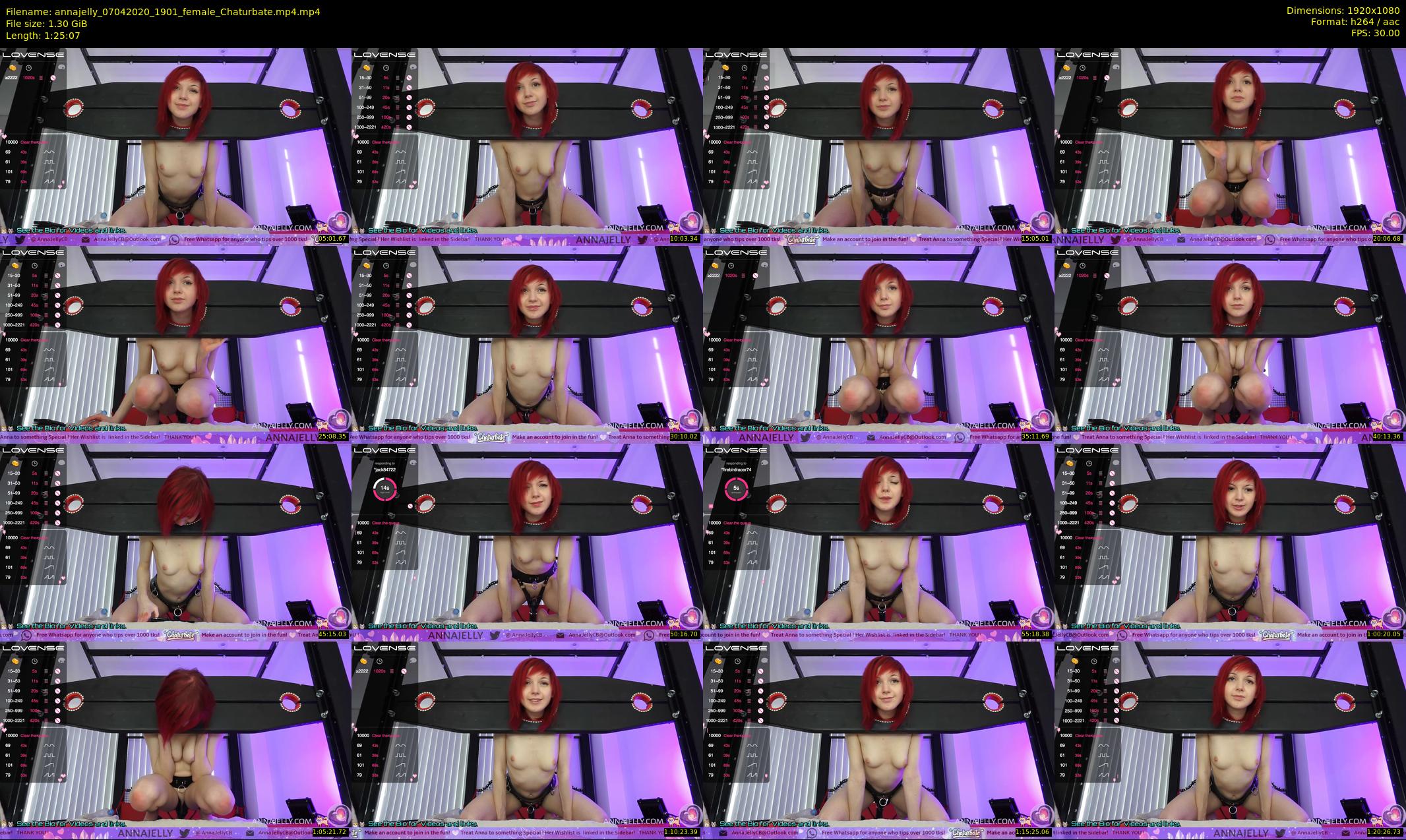 annajelly — 86 minute Chaturbate couple cam show recording, 1080p, Apr 7, 2020