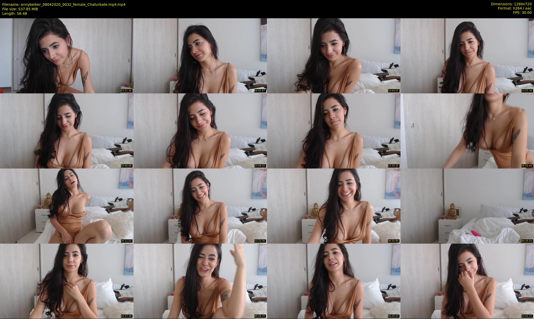 annybeiker — 57 minute Chaturbate female cam show recording, 720p, Apr 8, 2020