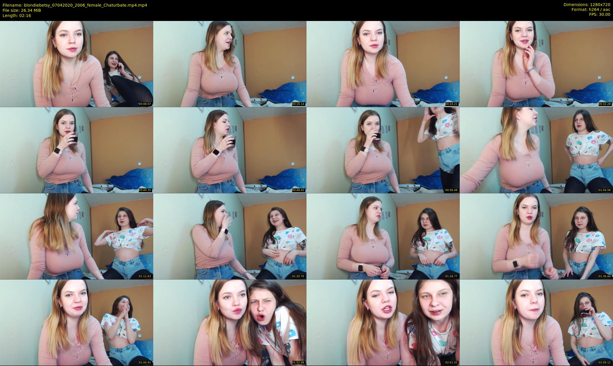 blondiebetsy — 3 minute Chaturbate female cam show recording, 720p, Apr 7, 2020