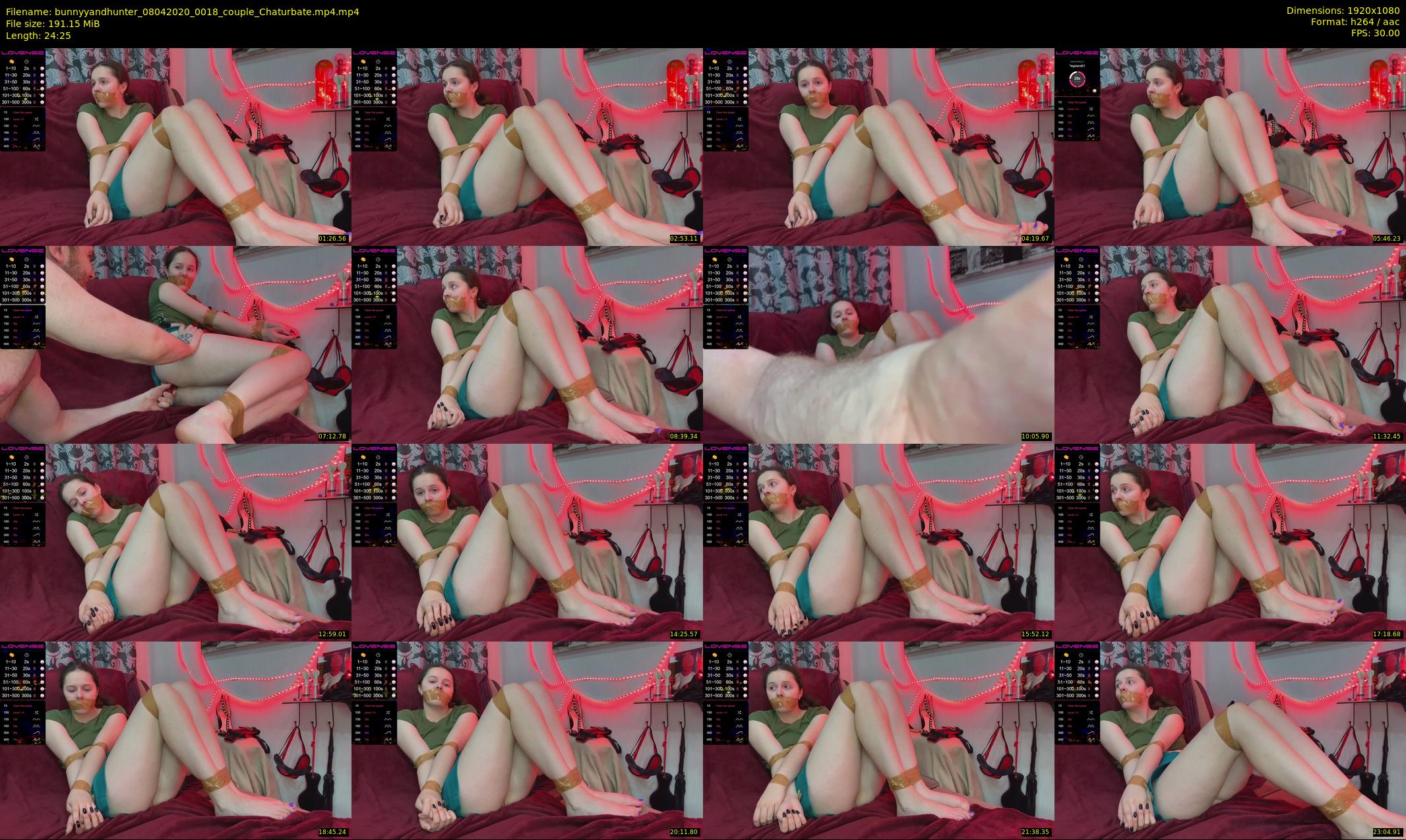 bunnyyandhunter — 25 minute Chaturbate couple cam show recording, 1080p, Apr 8, 2020