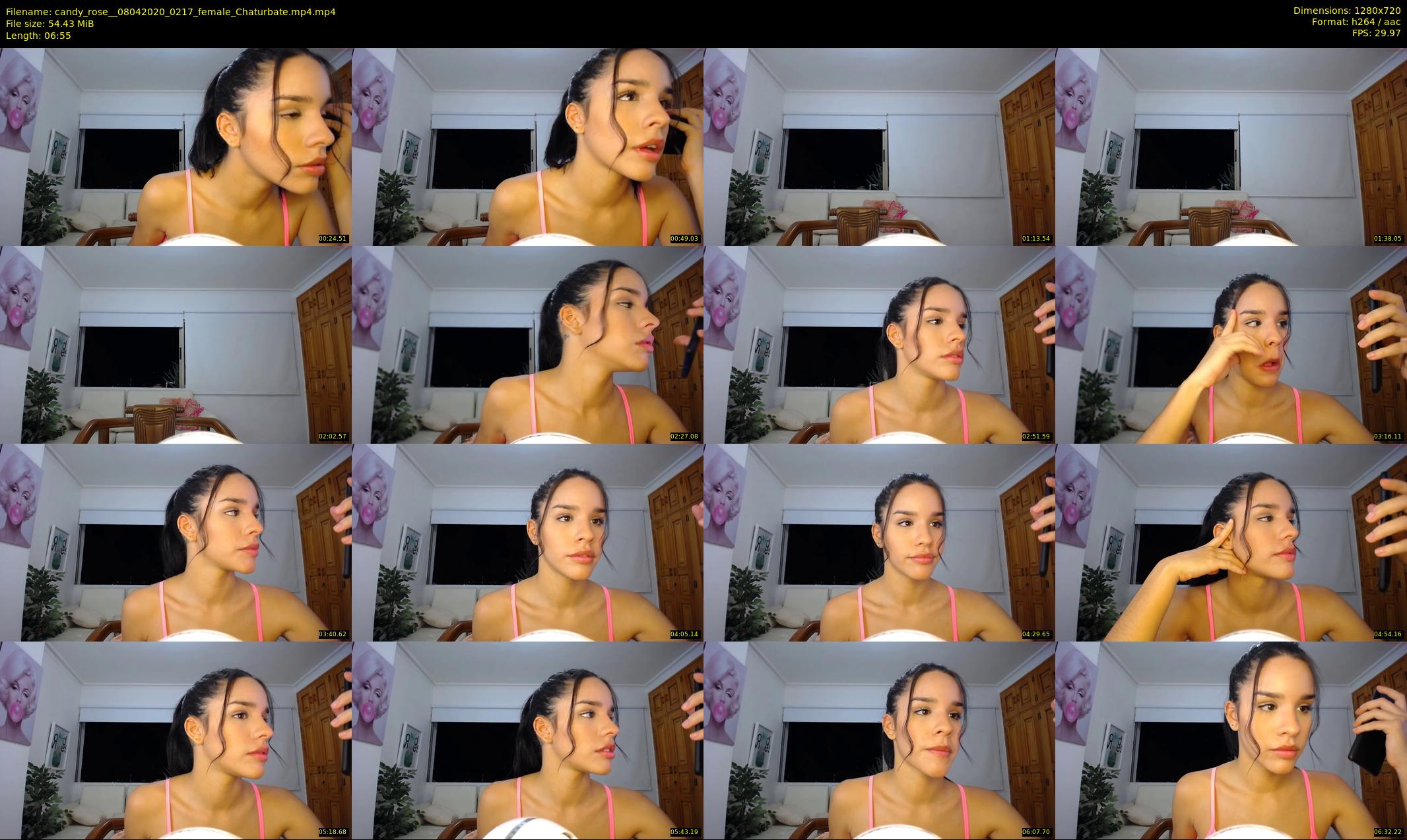 candy_rose_ — 7 minute Chaturbate female cam show recording, 720p, Apr 8, 2020