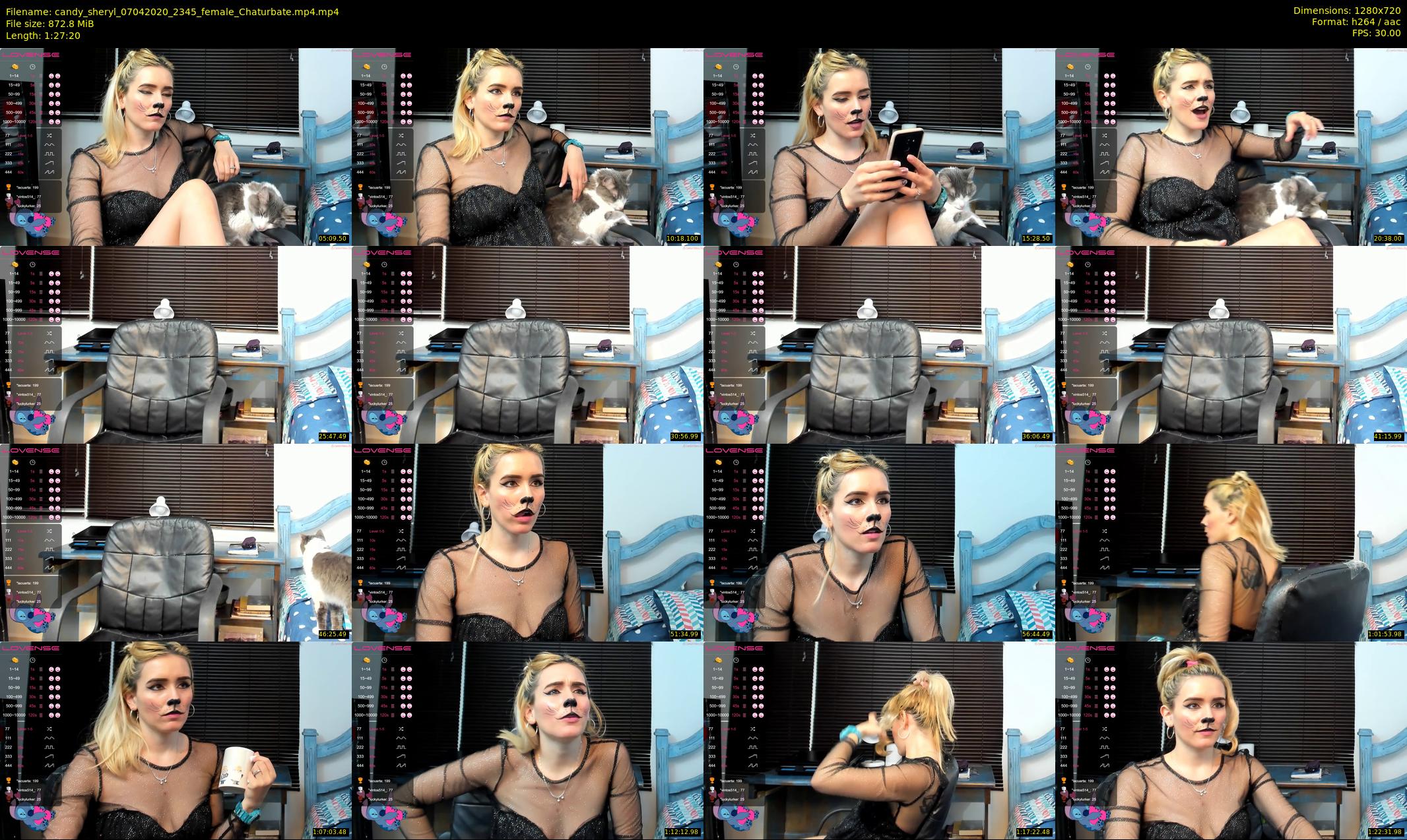 candy_sheryl — 88 minute Chaturbate female cam show recording, 720p, Apr 7, 2020