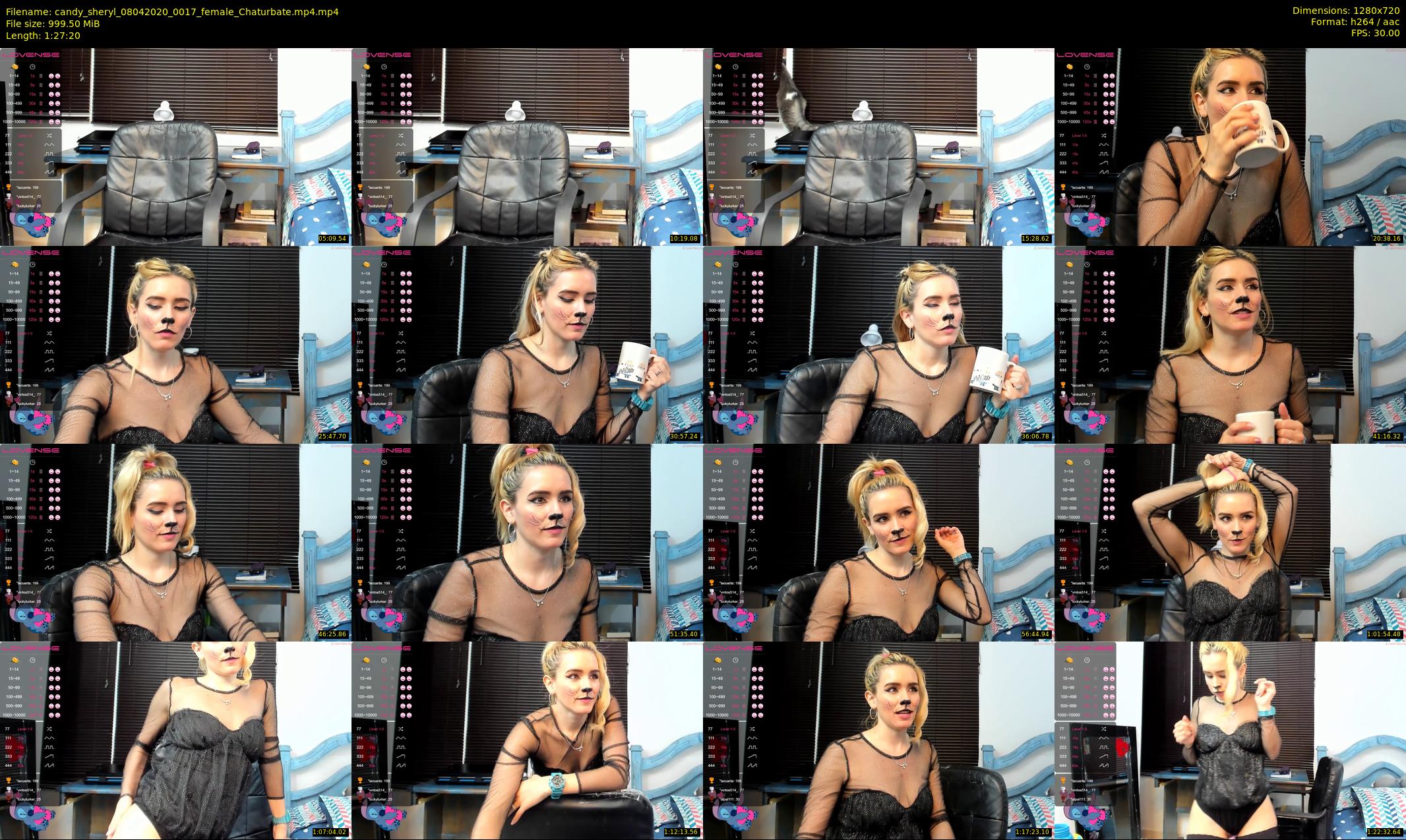 candy_sheryl — 88 minute Chaturbate female cam show recording, 720p, Apr 8, 2020