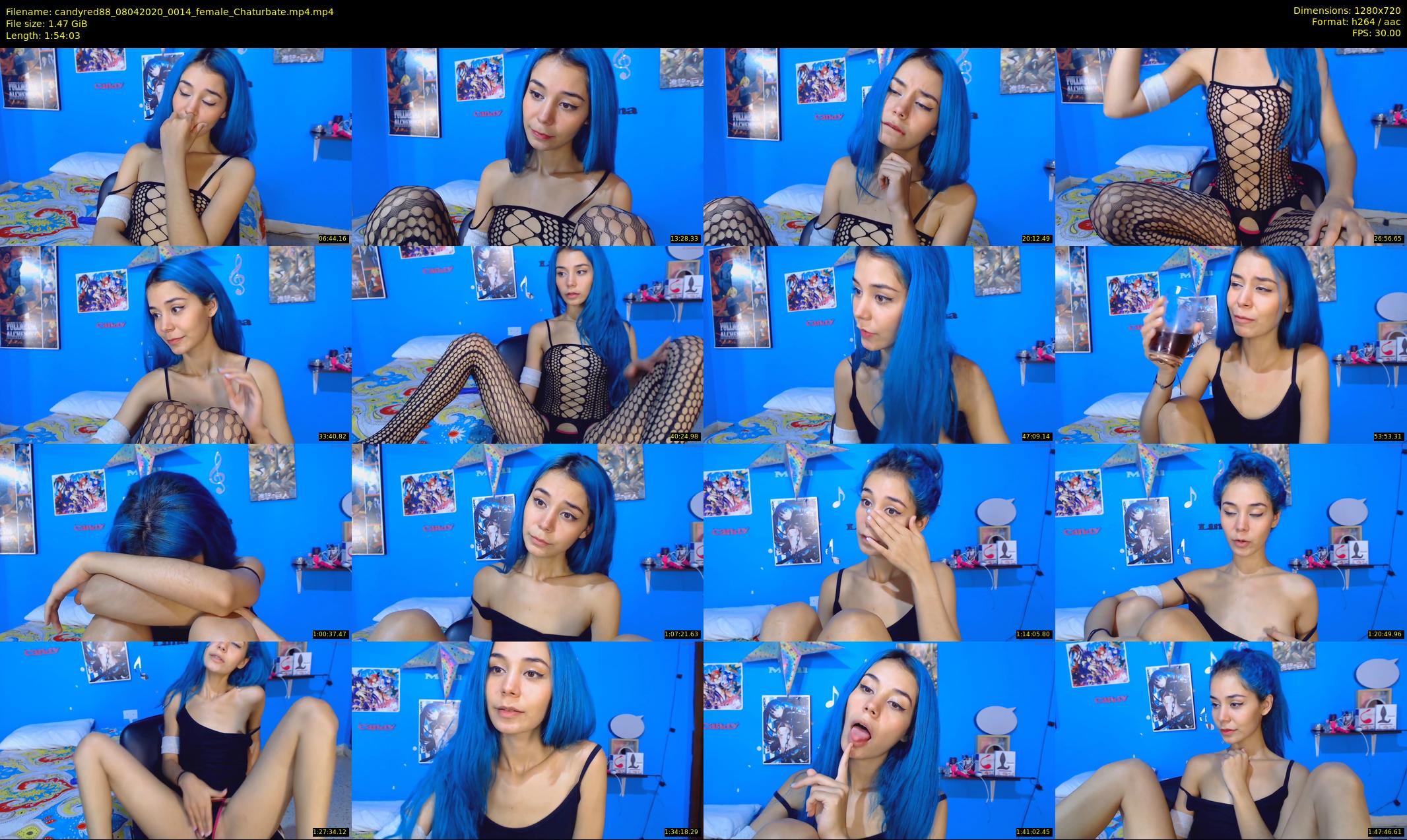 candyred88 — 115 minute Chaturbate female cam show recording, 720p, Apr 8, 2020