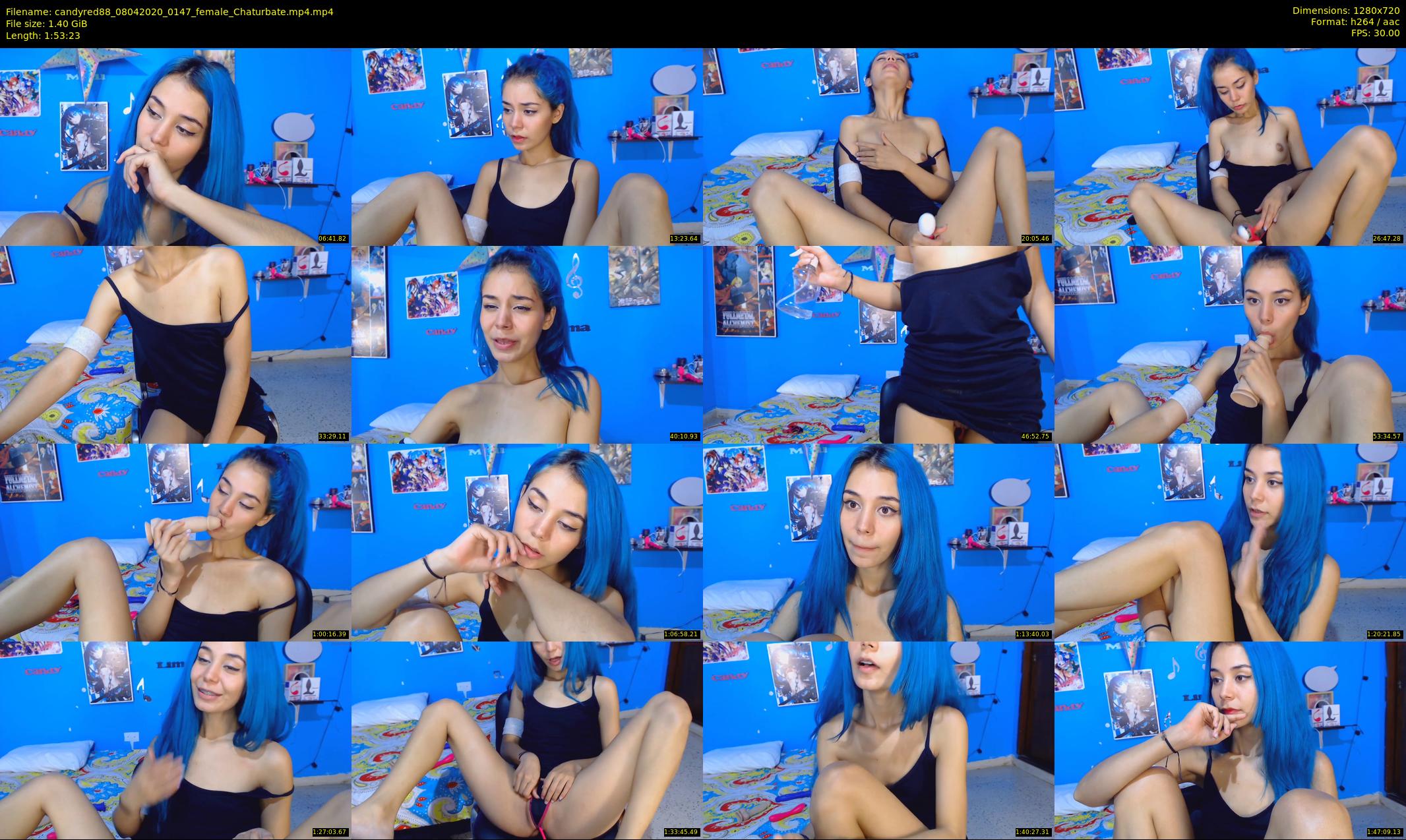 candyred88 — 114 minute Chaturbate female cam show recording, 720p, Apr 8, 2020