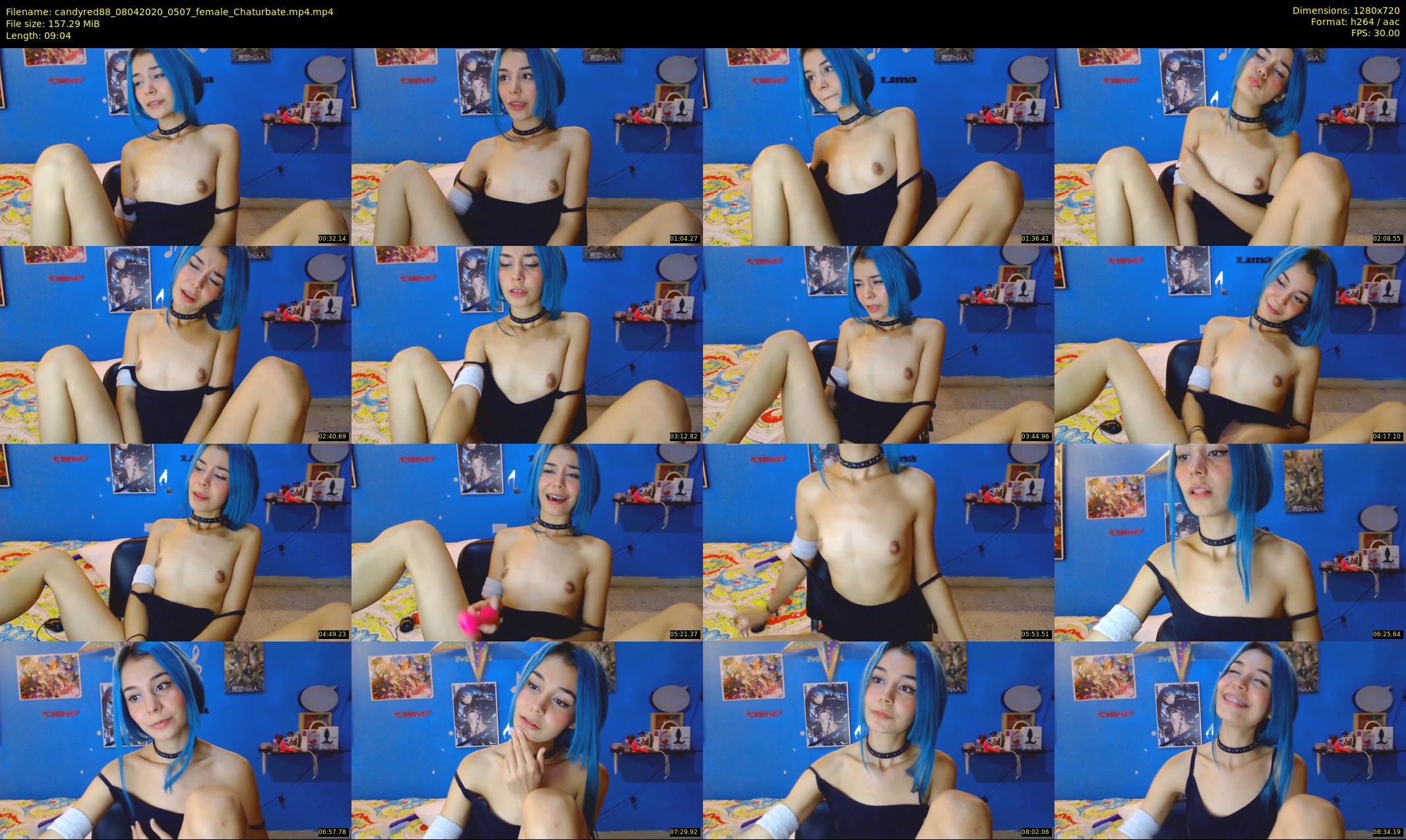 candyred88 — 10 minute Chaturbate female cam show recording, 720p, Apr 8, 2020