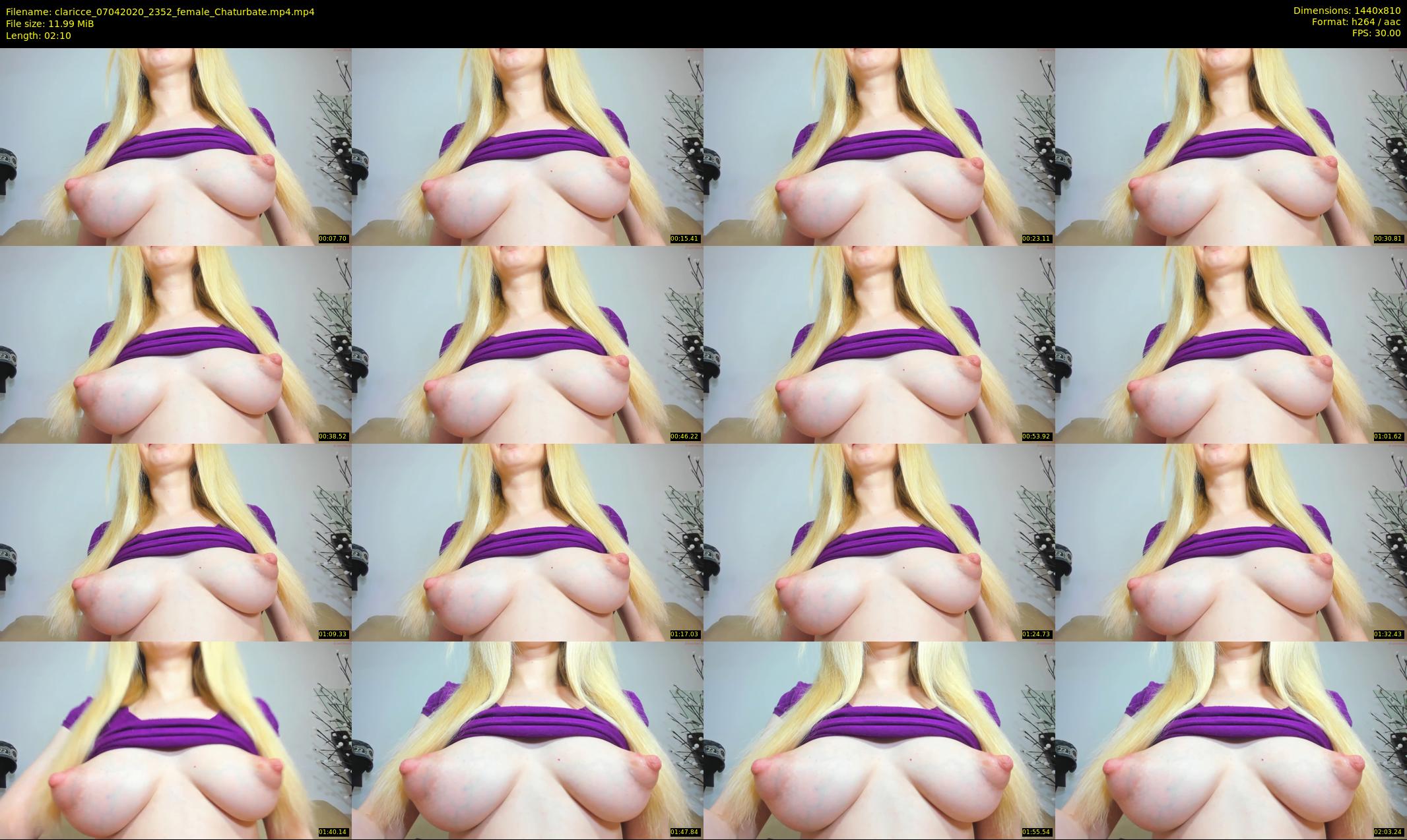 claricce — 3 minute Chaturbate female cam show recording, 720p, Apr 7, 2020