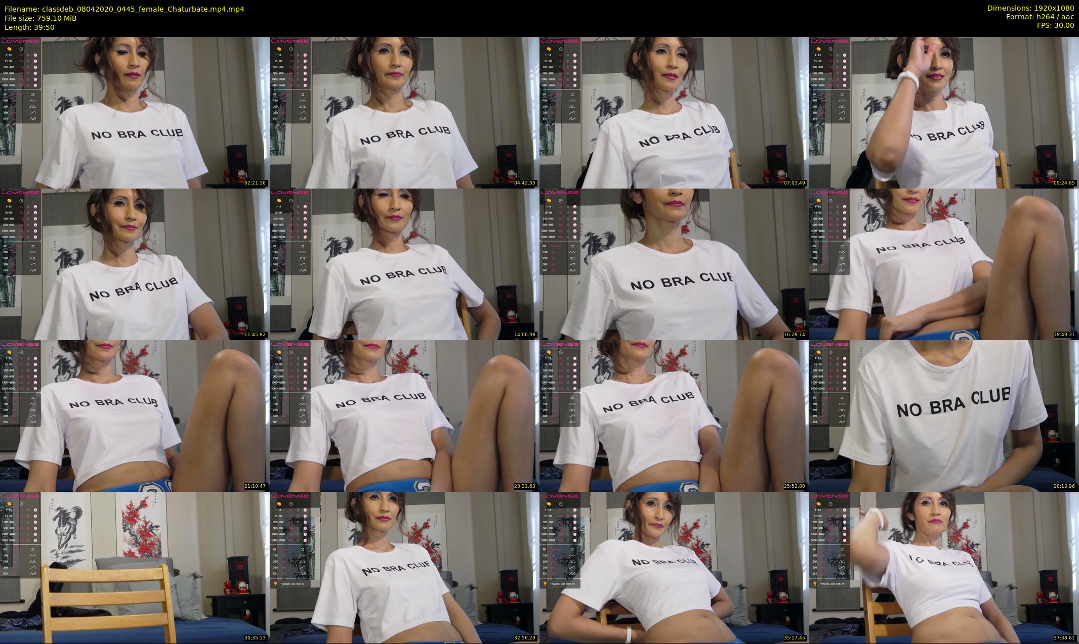 classdeb — 40 minute Chaturbate female cam show recording, 1080p, Apr 8, 2020