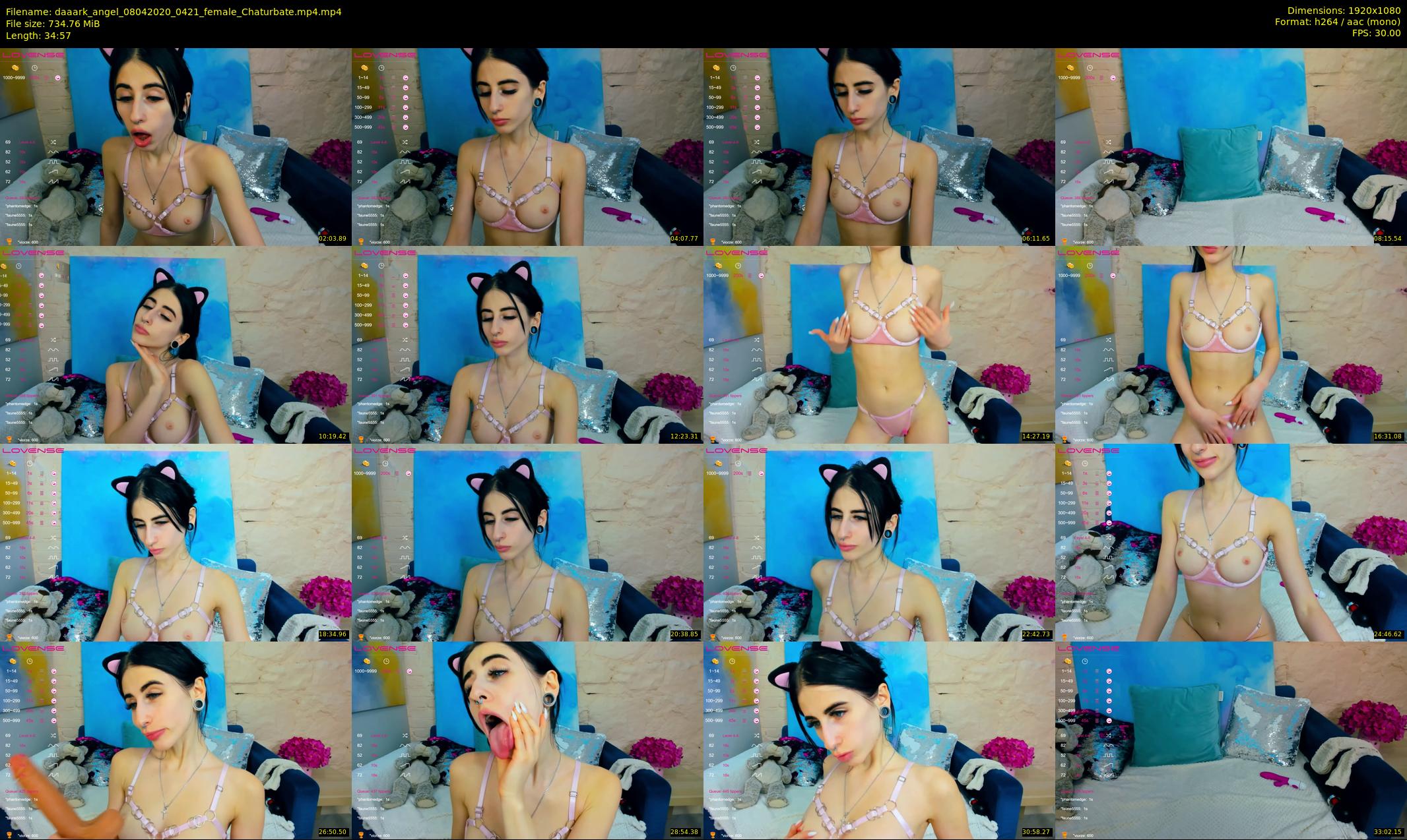 daaark_angel — 35 minute Chaturbate female cam show recording, 1080p, Apr 8, 2020