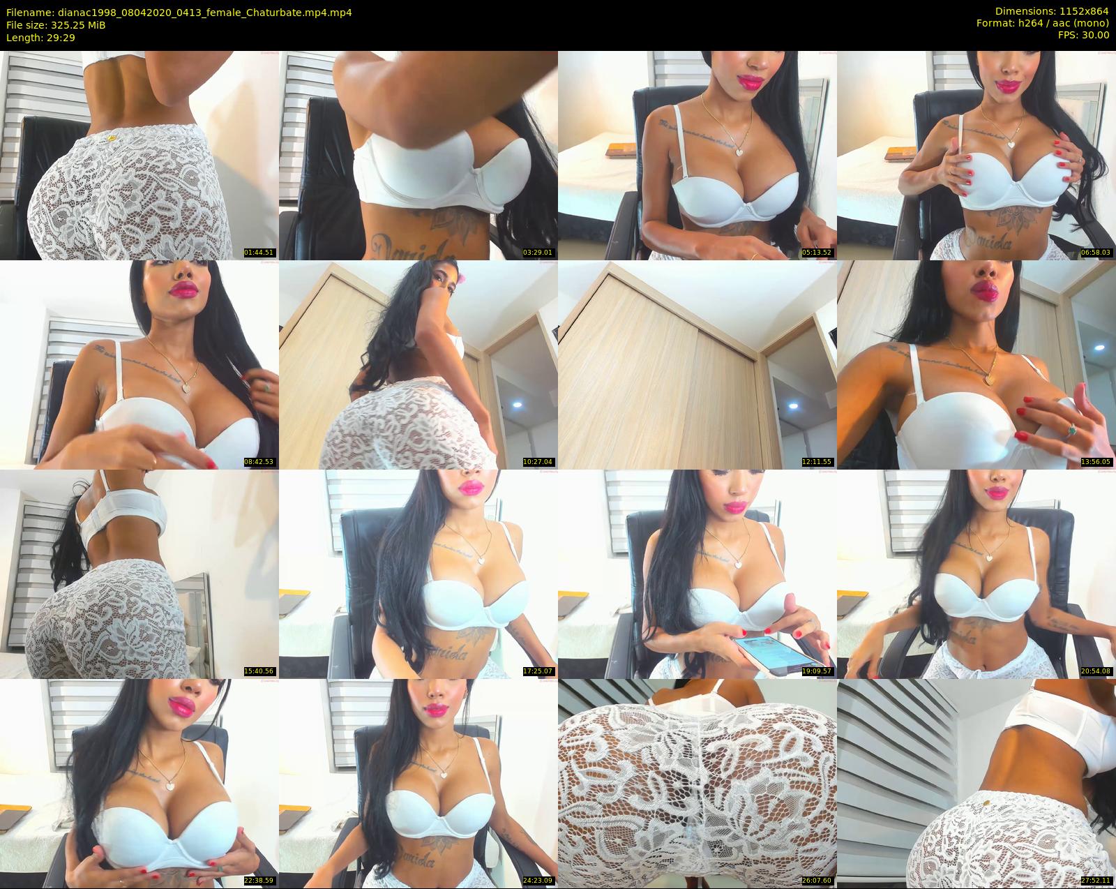 dianac1998 — 30 minute Chaturbate female cam show recording, 720p, Apr 8, 2020