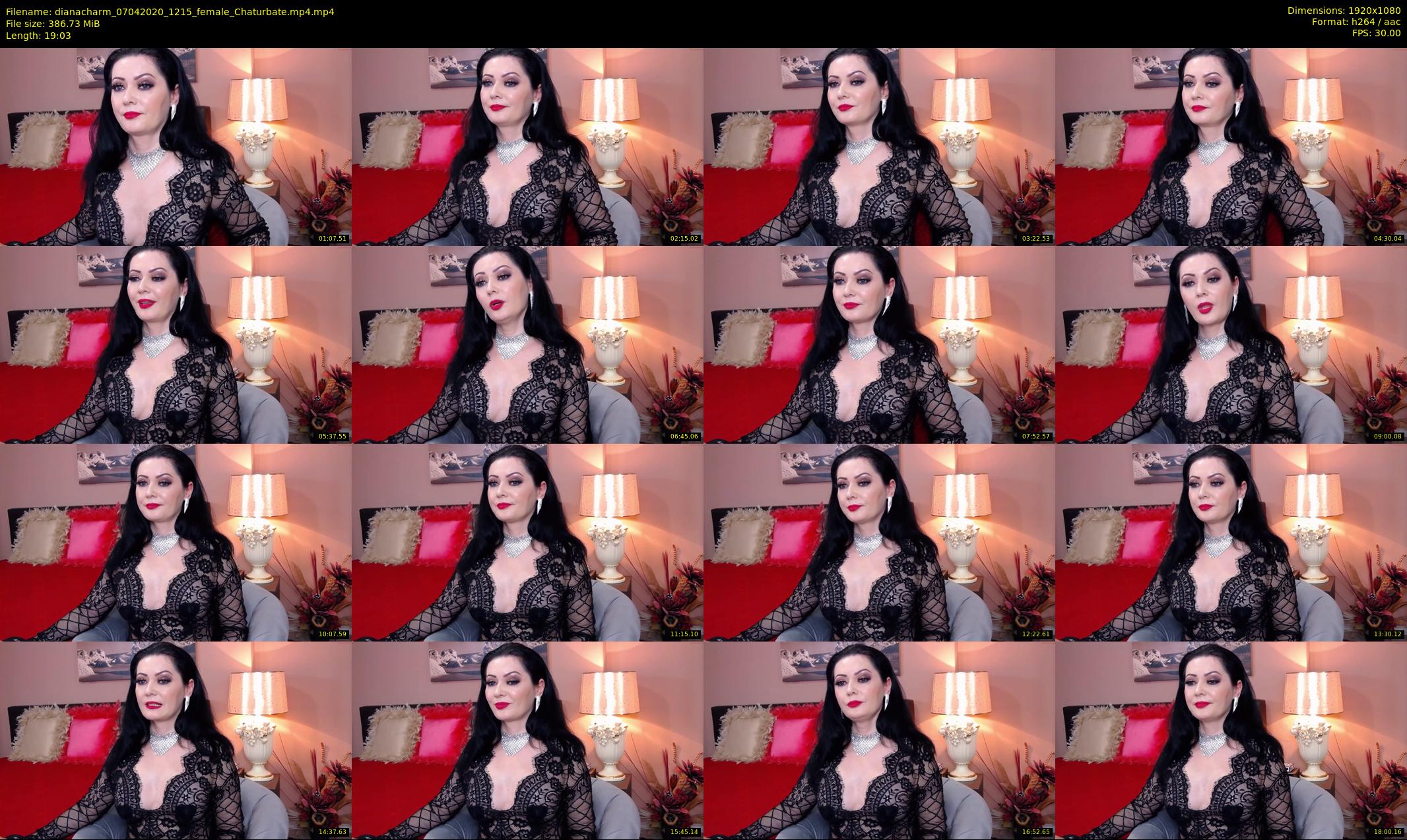 dianacharm — 20 minute Chaturbate female cam show recording, 1080p, Apr 7, 2020