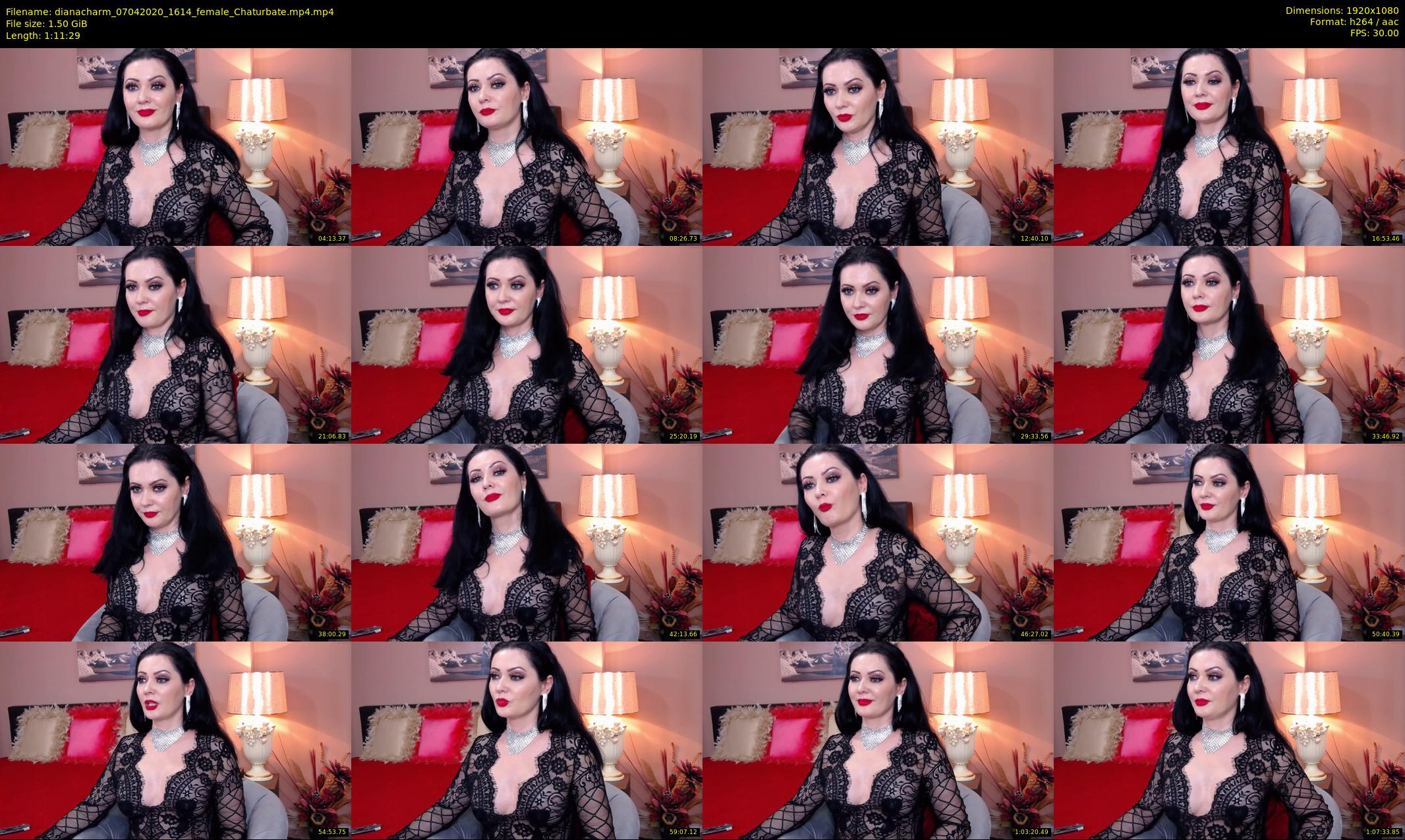dianacharm — 72 minute Chaturbate female cam show recording, 1080p, Apr 7, 2020