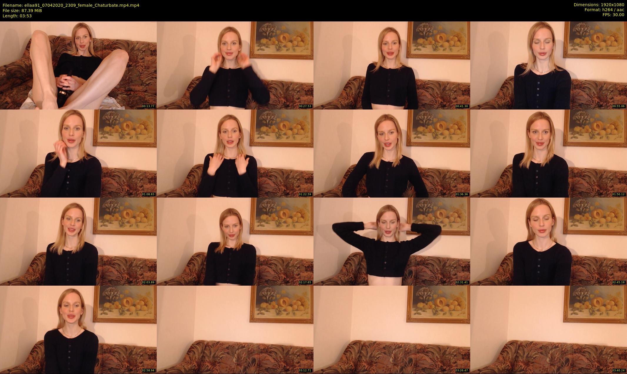 ellaa91 — 4 minute Chaturbate female cam show recording, 1080p, Apr 7, 2020