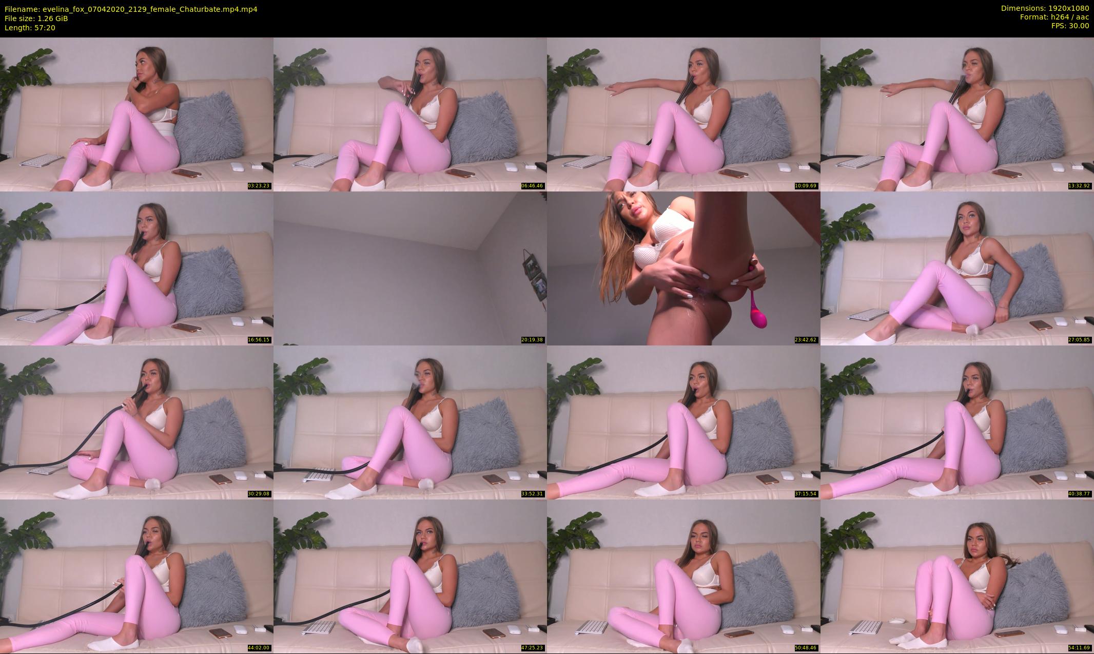 evelina_fox — 58 minute Chaturbate female cam show recording, 1080p, Apr 7, 2020