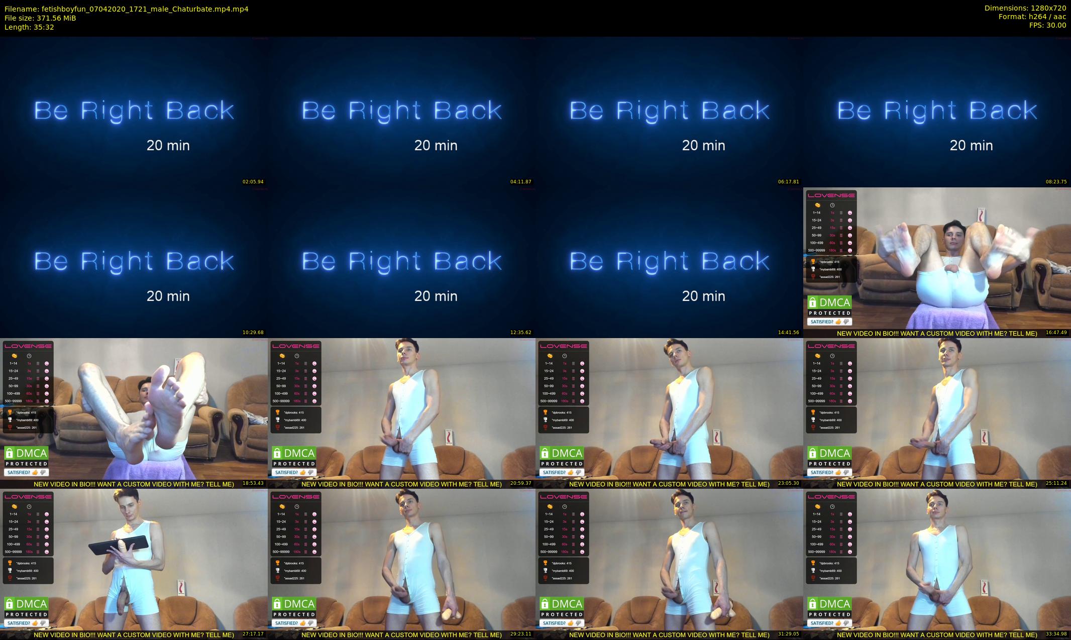 fetishboyfun — 36 minute Chaturbate male cam show recording, 720p, Apr 7, 2020