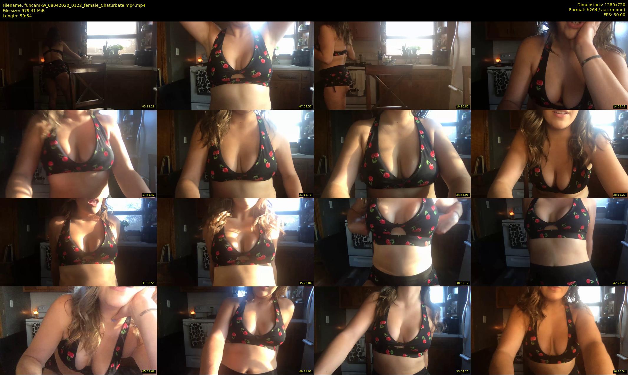 funcamkw — 60 minute Chaturbate female cam show recording, 720p, Apr 8, 2020