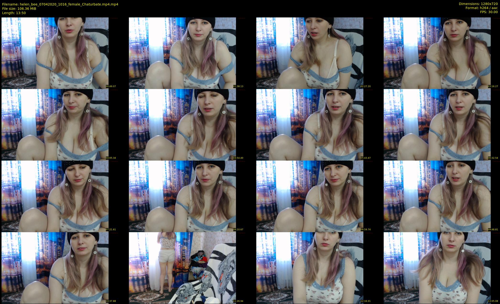 helen_bee — 14 minute Chaturbate female cam show recording, 720p, Apr 7, 2020