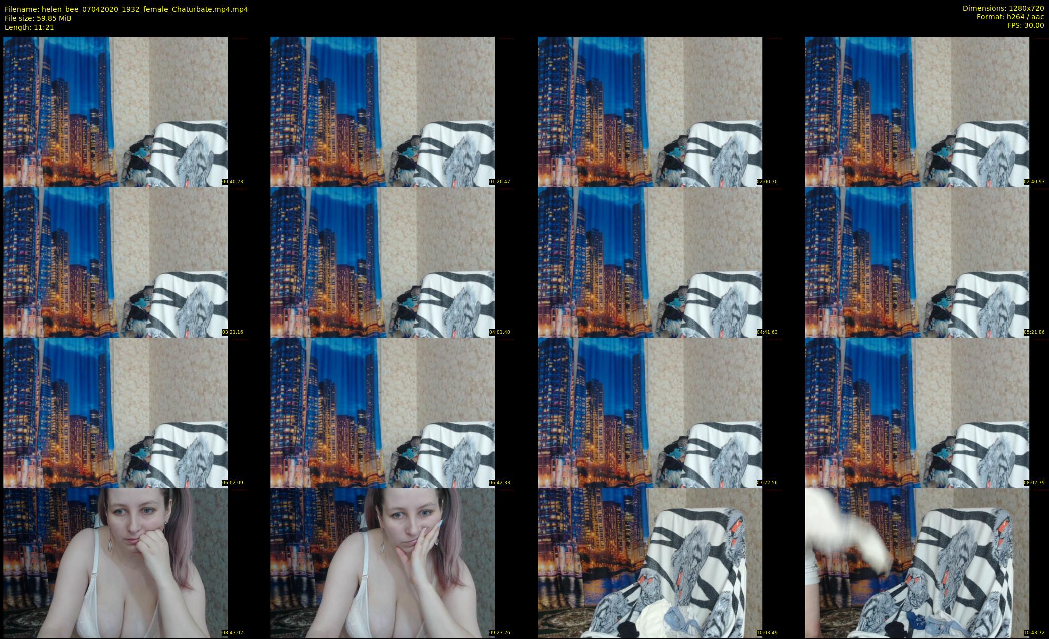 helen_bee — 12 minute Chaturbate female cam show recording, 720p, Apr 7, 2020