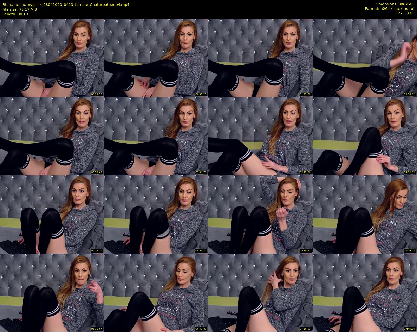 hornygirllx — 9 minute Chaturbate female cam show recording, 480p, Apr 8, 2020