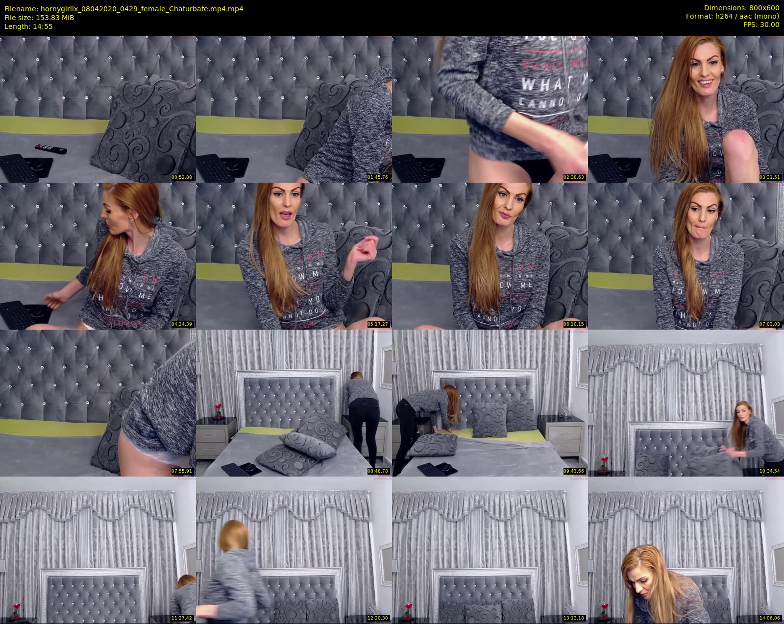 hornygirllx — 15 minute Chaturbate female cam show recording, 480p, Apr 8, 2020