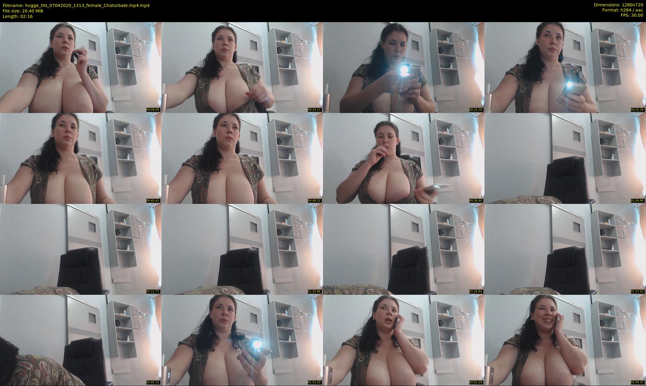 hugge_tits — 3 minute Chaturbate female cam show recording, 720p, Apr 7, 2020