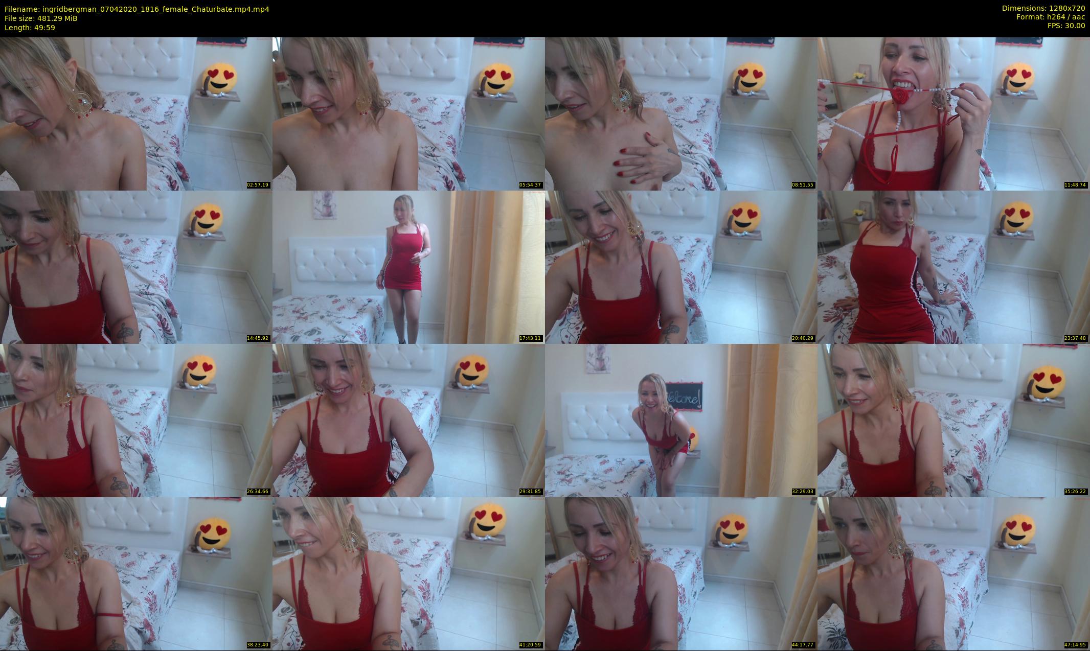 ingridbergman — 50 minute Chaturbate female cam show recording, 720p, Apr 7, 2020