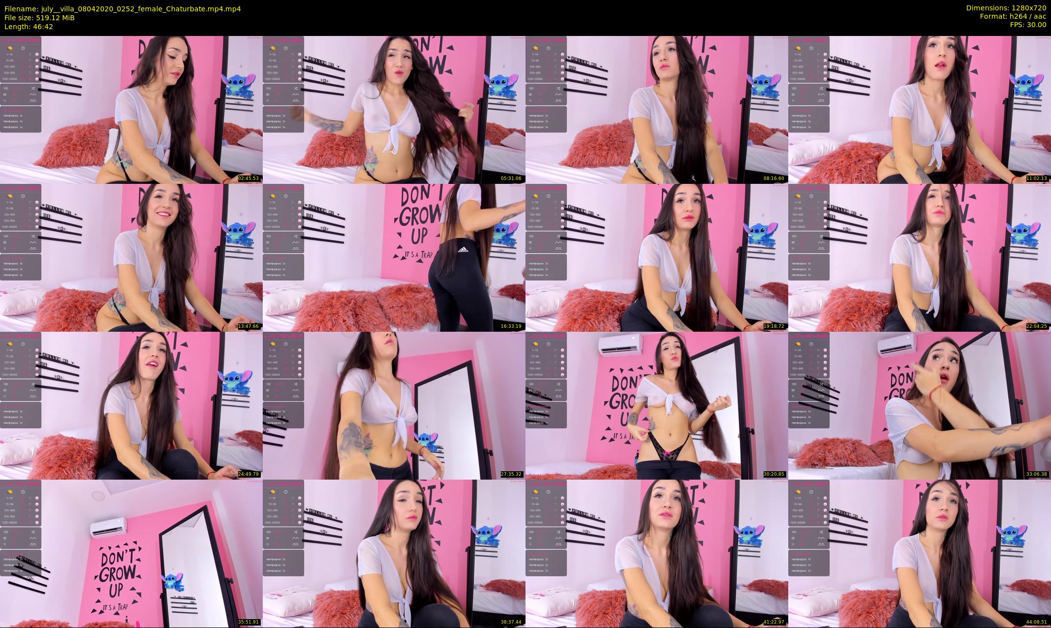 july__villa — 47 minute Chaturbate female cam show recording, 720p, Apr 8, 2020