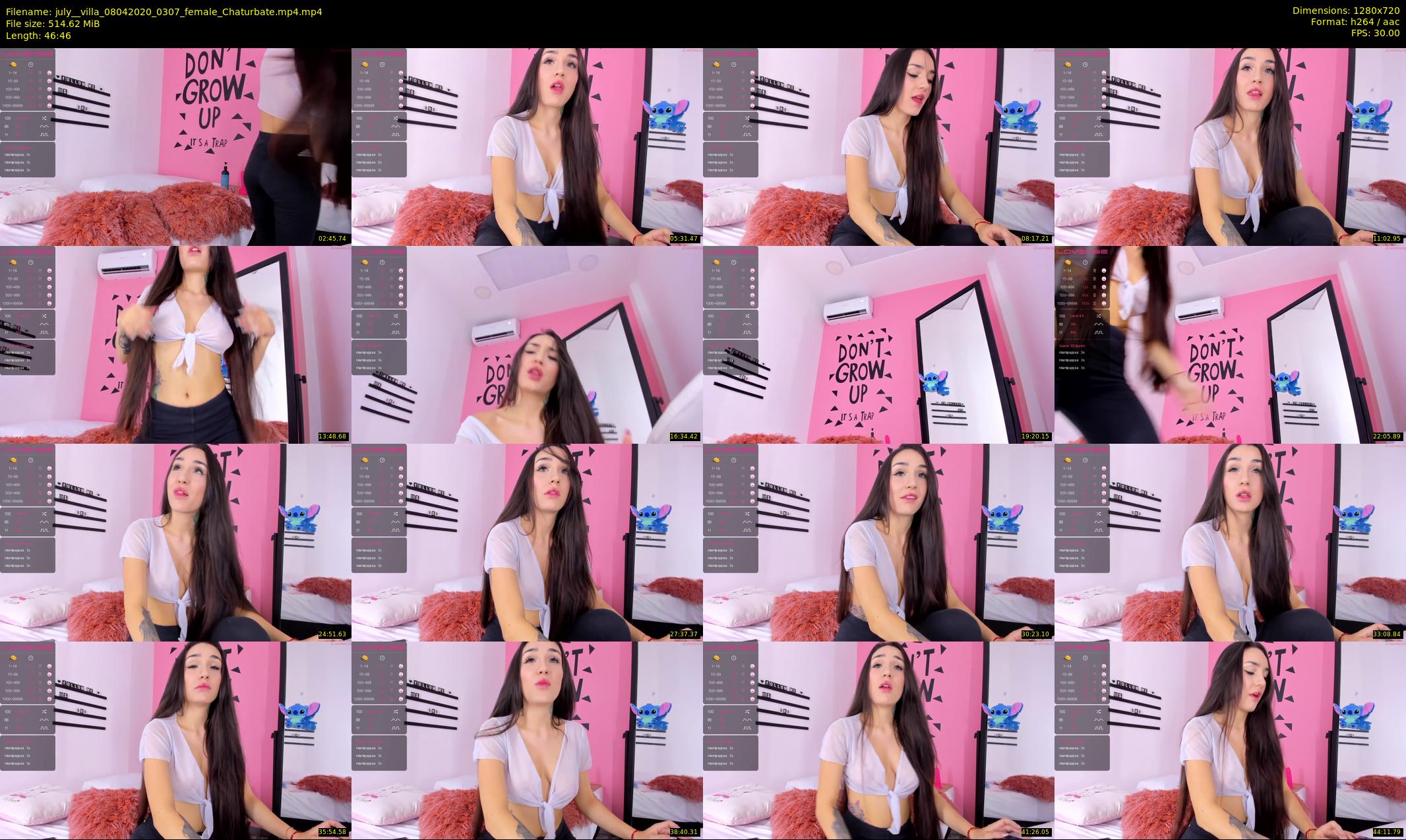 july__villa — 47 minute Chaturbate female cam show recording, 720p, Apr 8, 2020