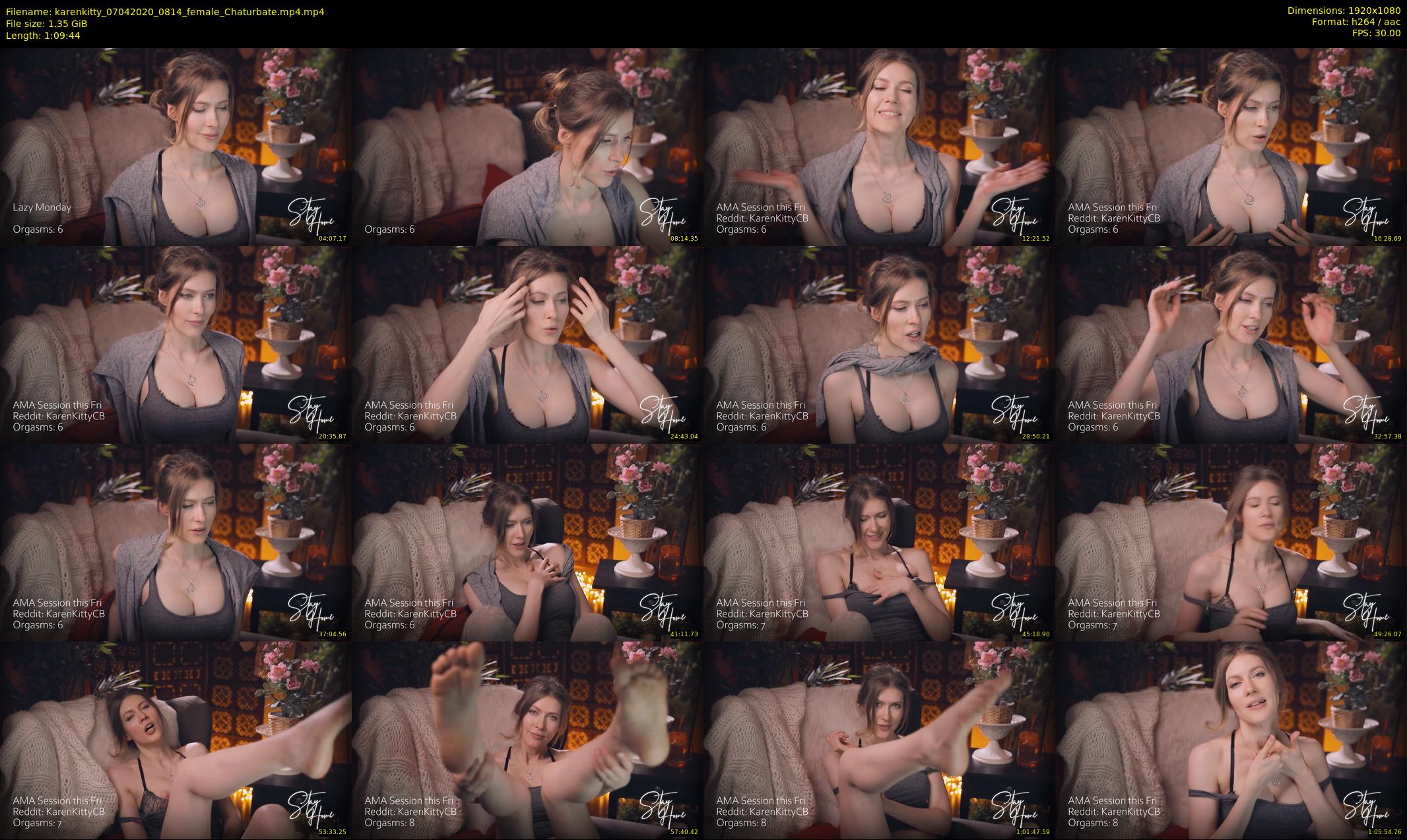 karenkitty — 70 minute Chaturbate female cam show recording, 1080p, Apr 7, 2020