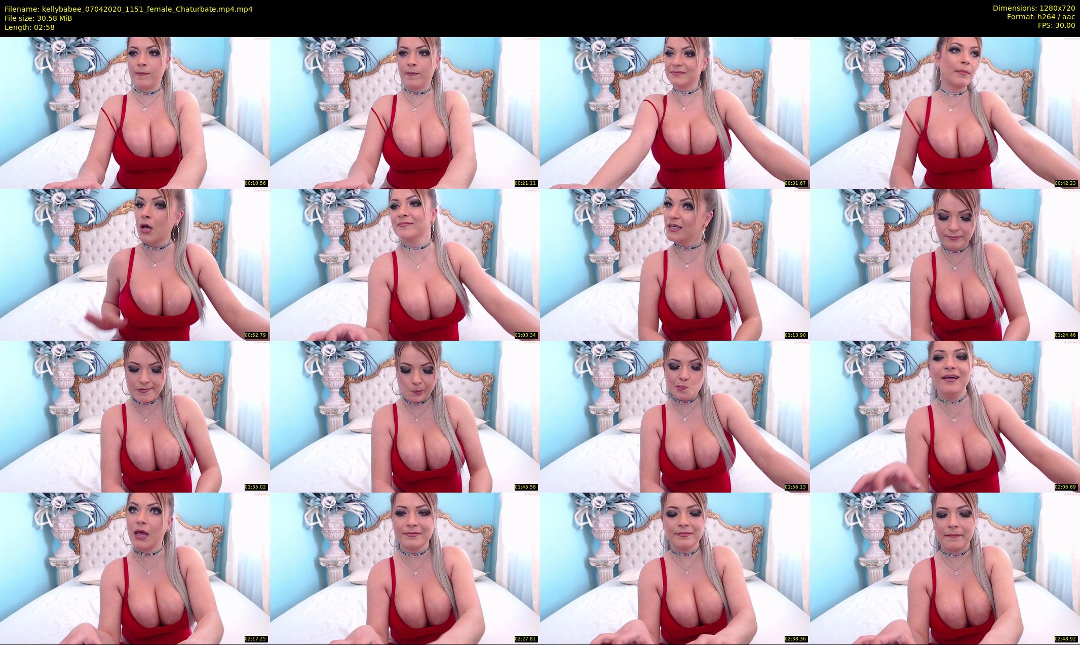 kellybabee — 3 minute Chaturbate female cam show recording, 720p, Apr 7, 2020