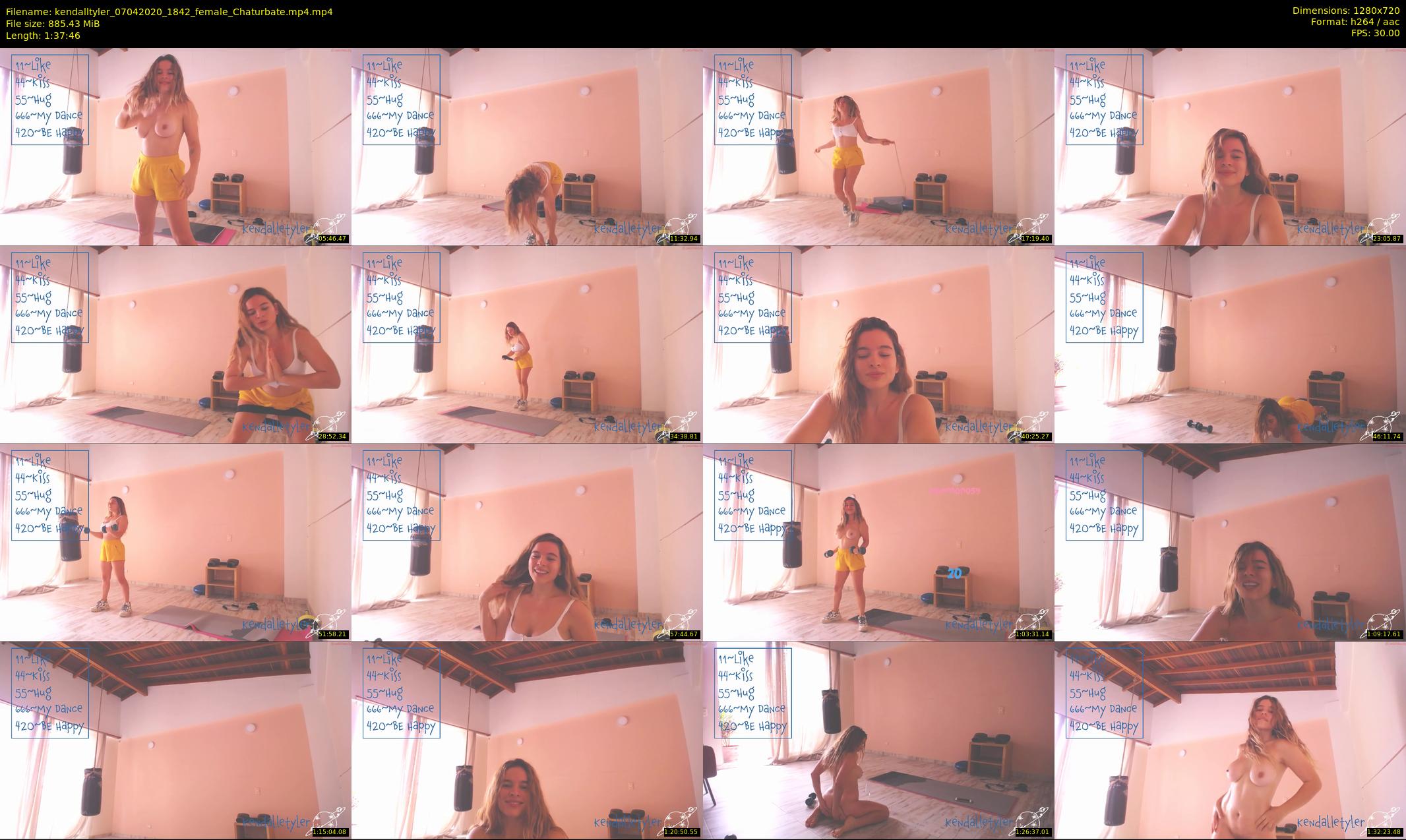 kendalltyler — 98 minute Chaturbate female cam show recording, 720p, Apr 7, 2020