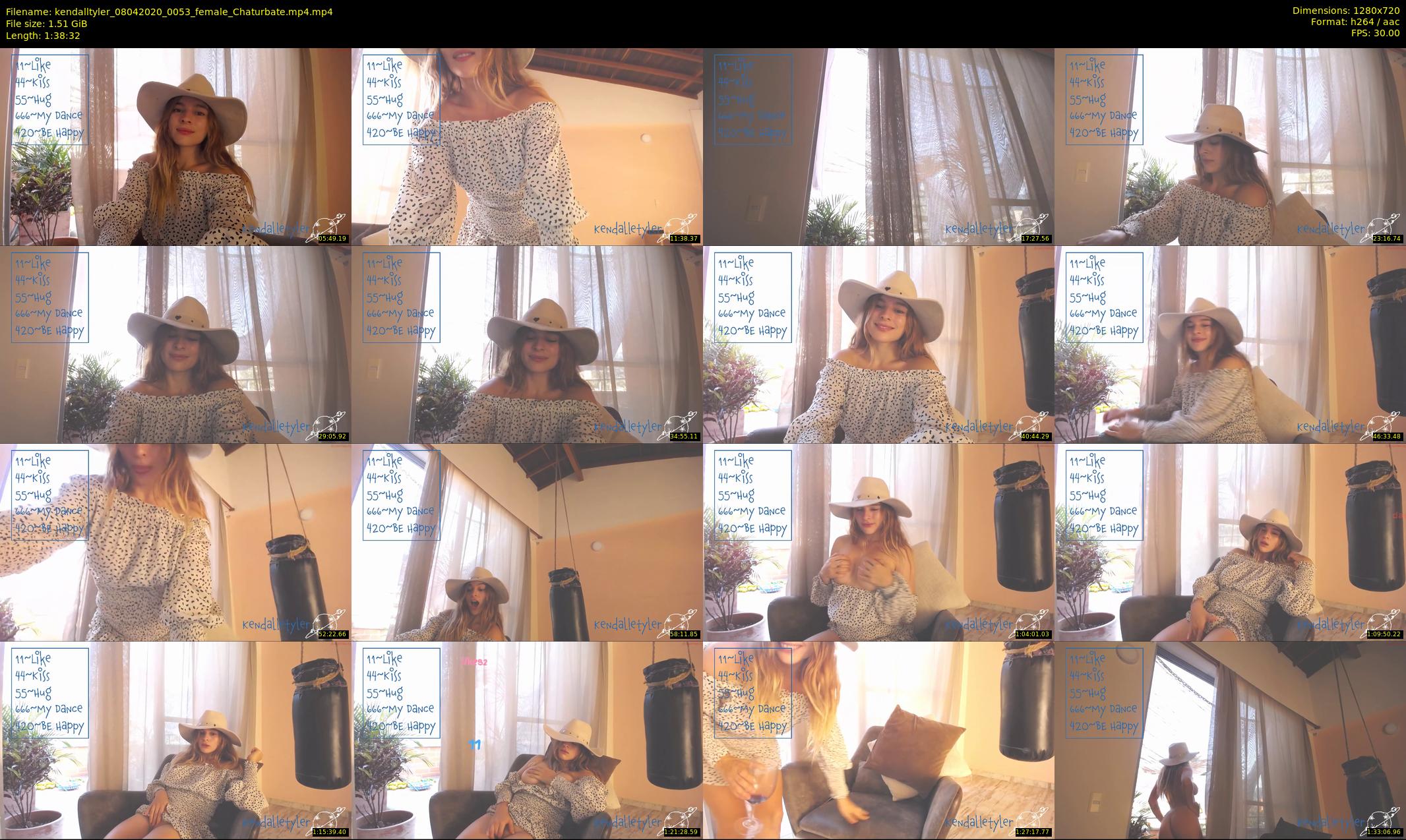 kendalltyler — 99 minute Chaturbate female cam show recording, 720p, Apr 8, 2020