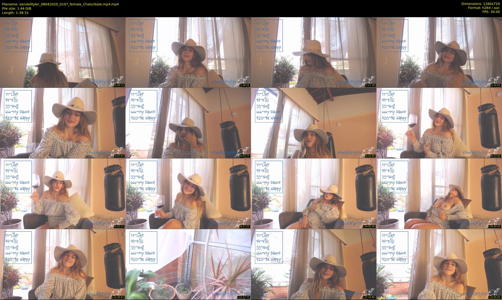 kendalltyler — 99 minute Chaturbate female cam show recording, 720p, Apr 8, 2020