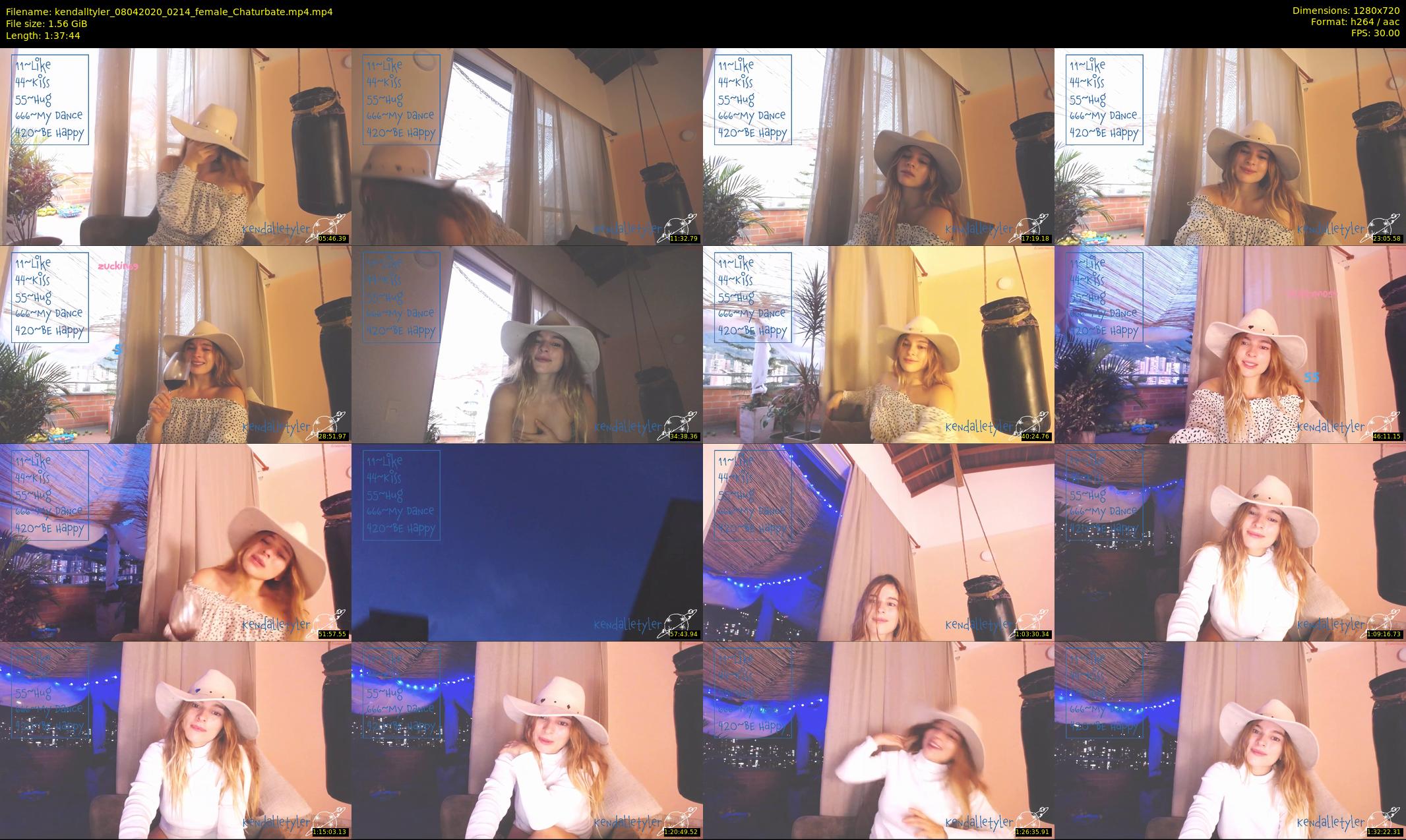 kendalltyler — 98 minute Chaturbate female cam show recording, 720p, Apr 8, 2020