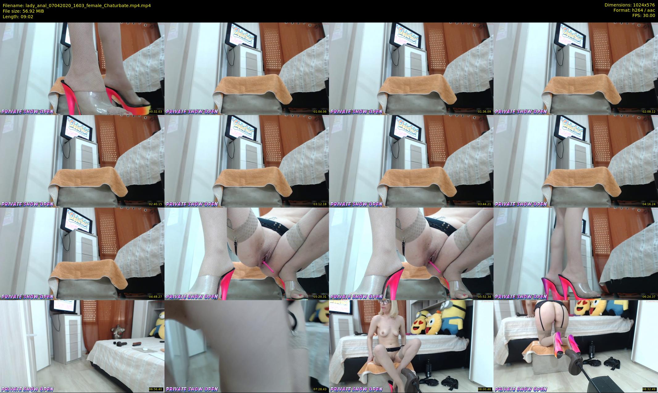 lady_anal — 10 minute Chaturbate female cam show recording, 480p, Apr 7, 2020