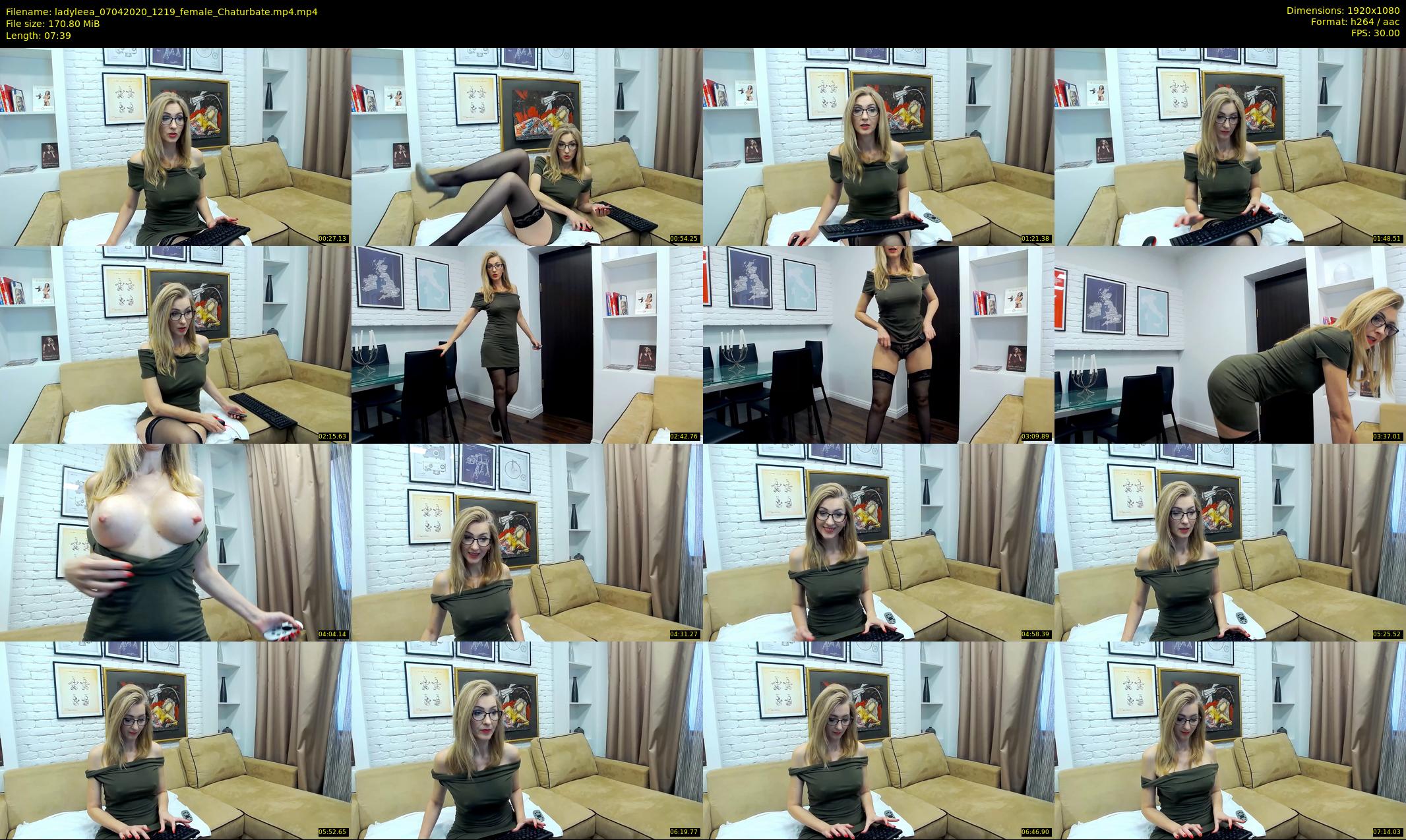 ladyleea — 8 minute Chaturbate female cam show recording, 1080p, Apr 7, 2020