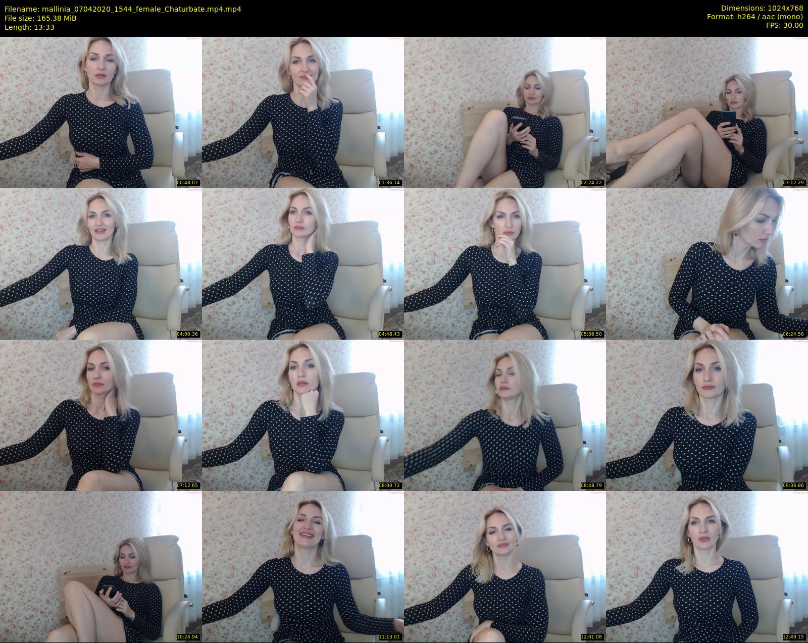 mallinia — 14 minute Chaturbate female cam show recording, 720p, Apr 7, 2020