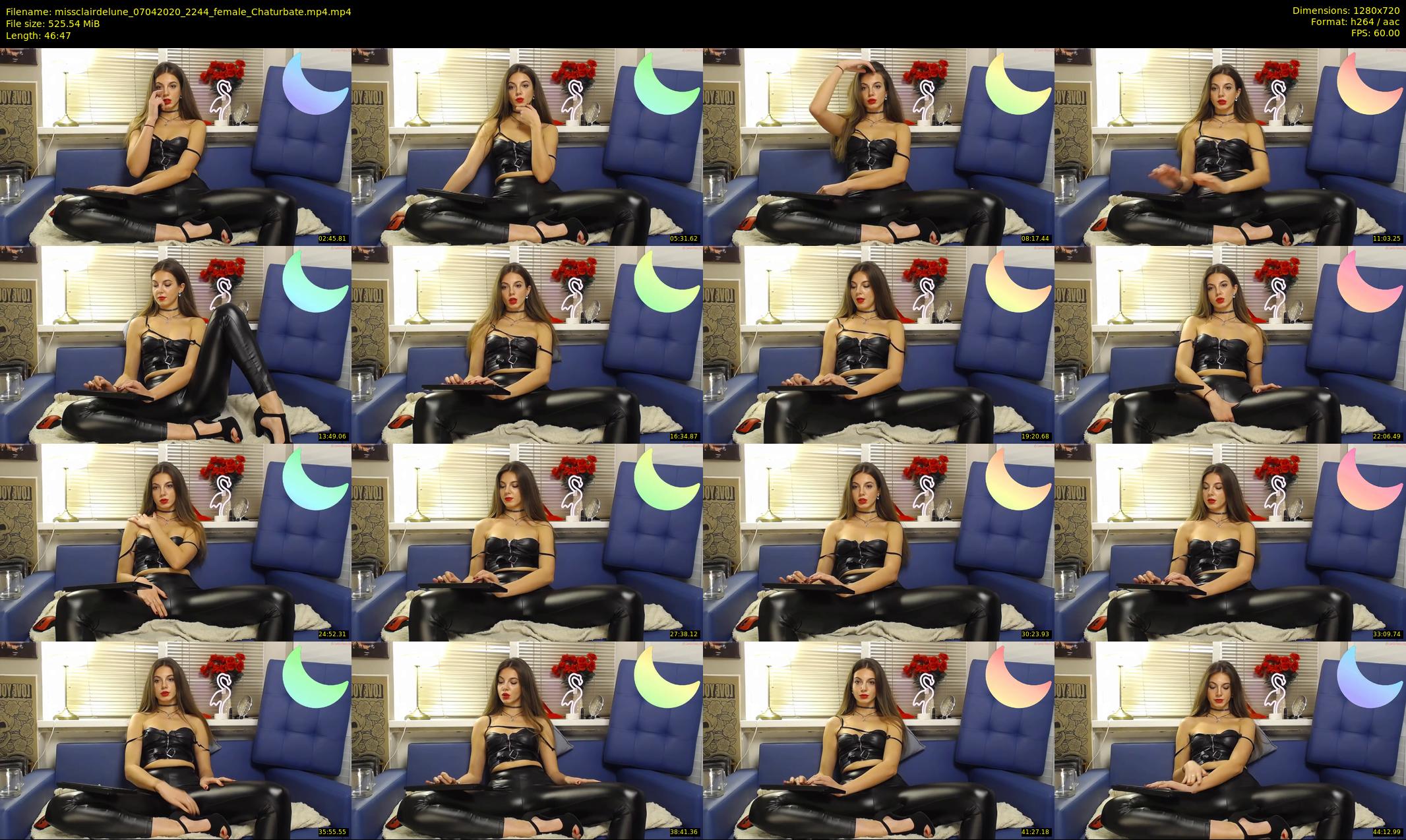 missclairdelune — 47 minute Chaturbate female cam show recording, 720p, Apr 7, 2020