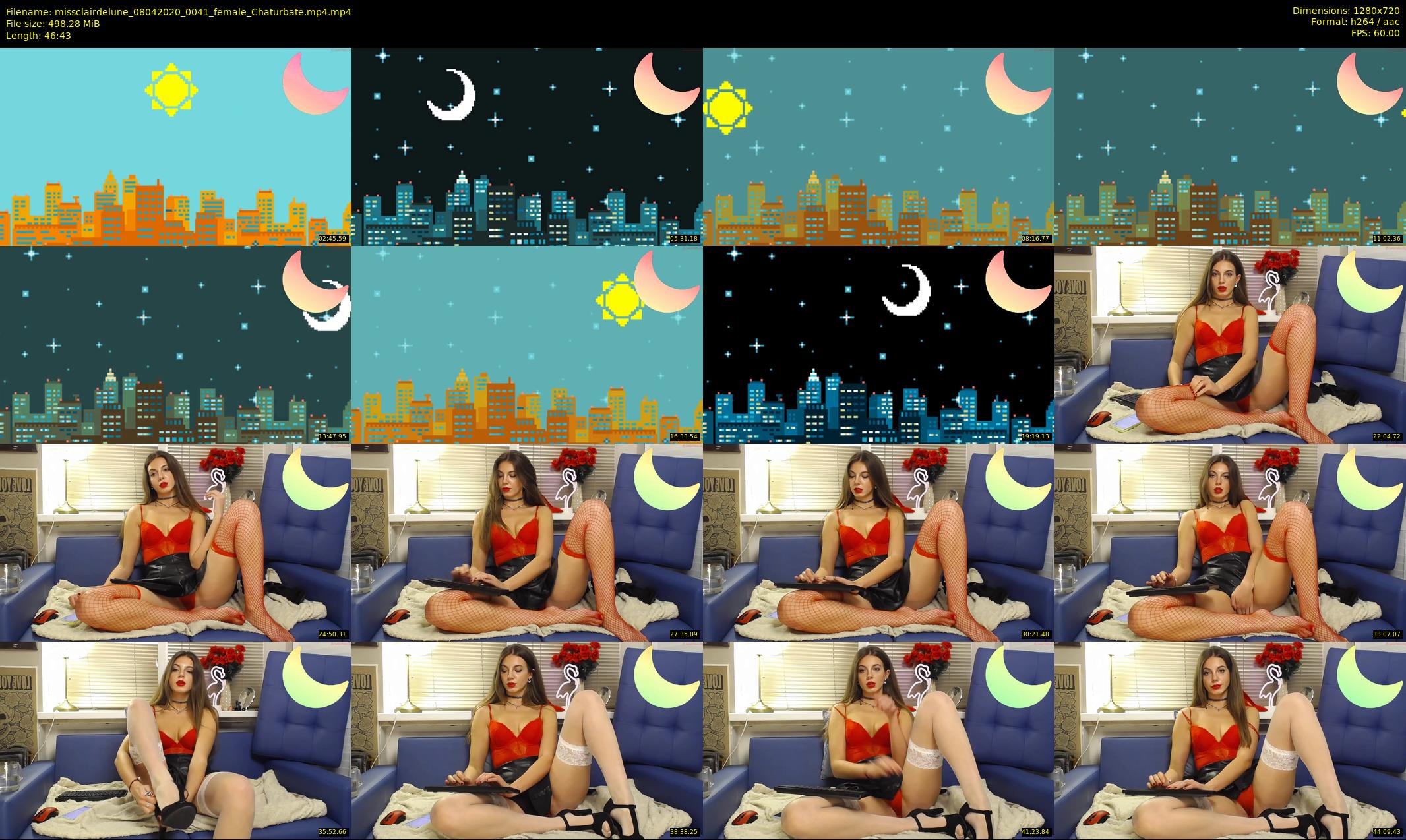 missclairdelune — 47 minute Chaturbate female cam show recording, 720p, Apr 8, 2020