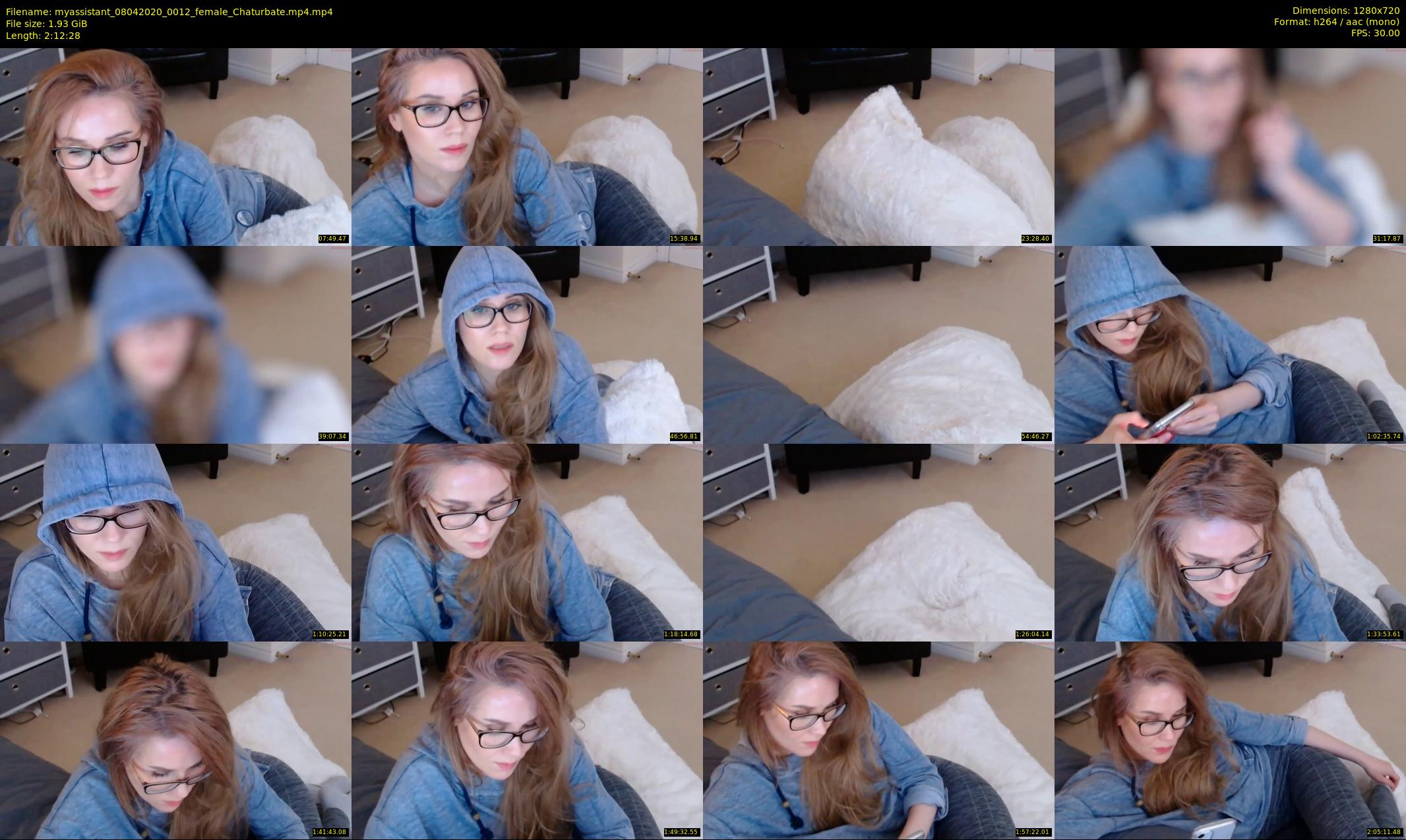 myassistant — 133 minute Chaturbate female cam show recording, 720p, Apr 8, 2020